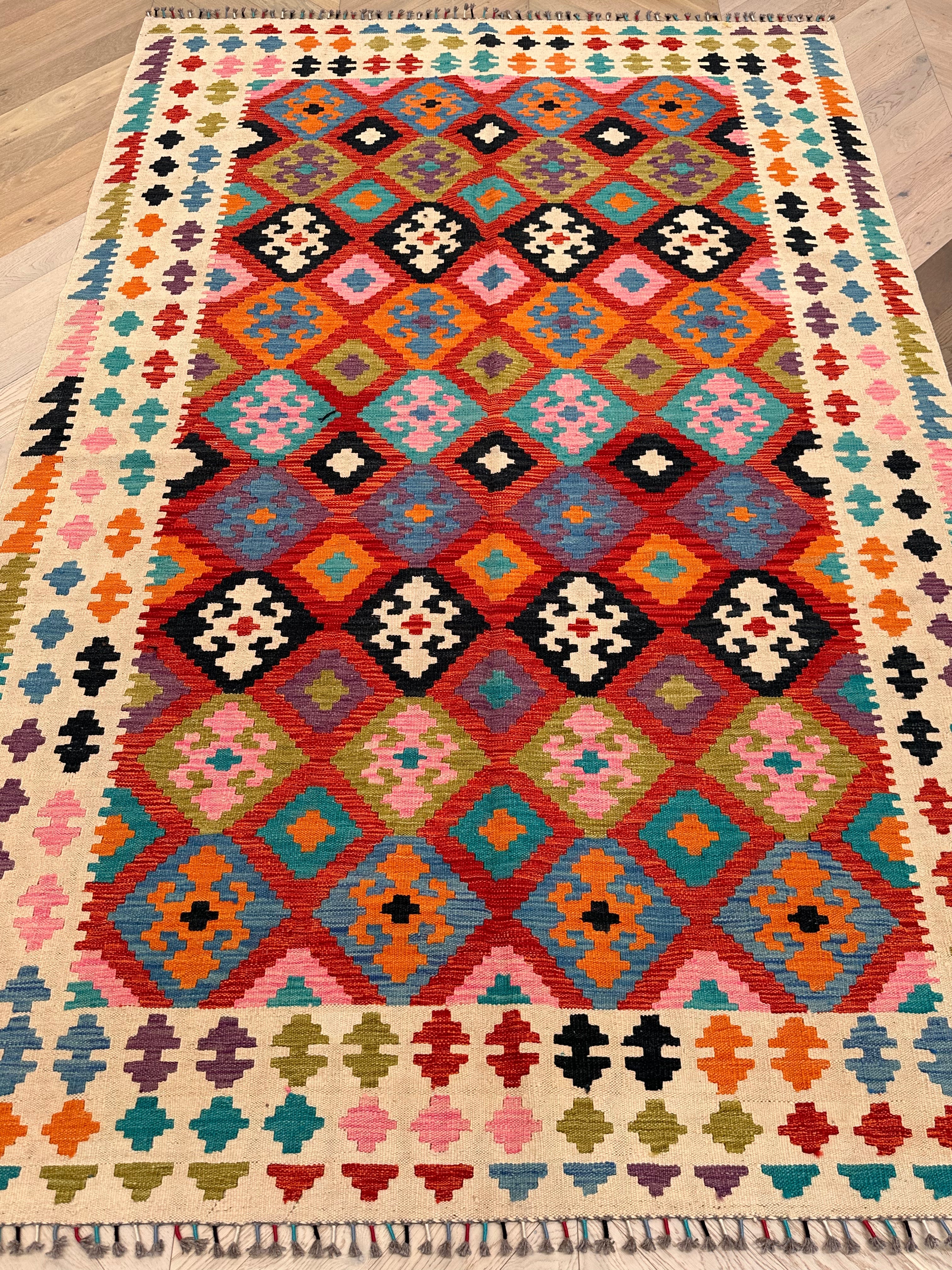 Chobi Afghan Handmade — 3.00 x 1.97
