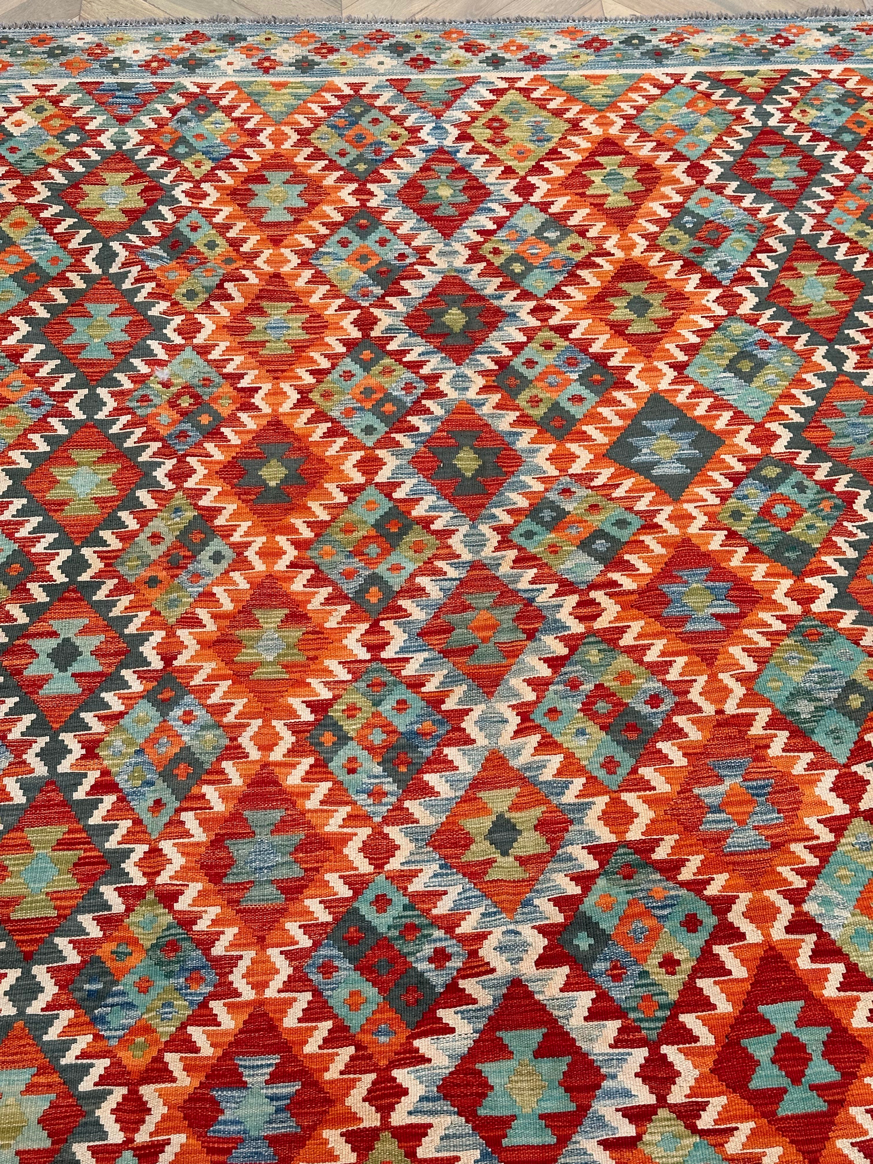 Chobi Afghan Handmade — 3.01 x 2.99