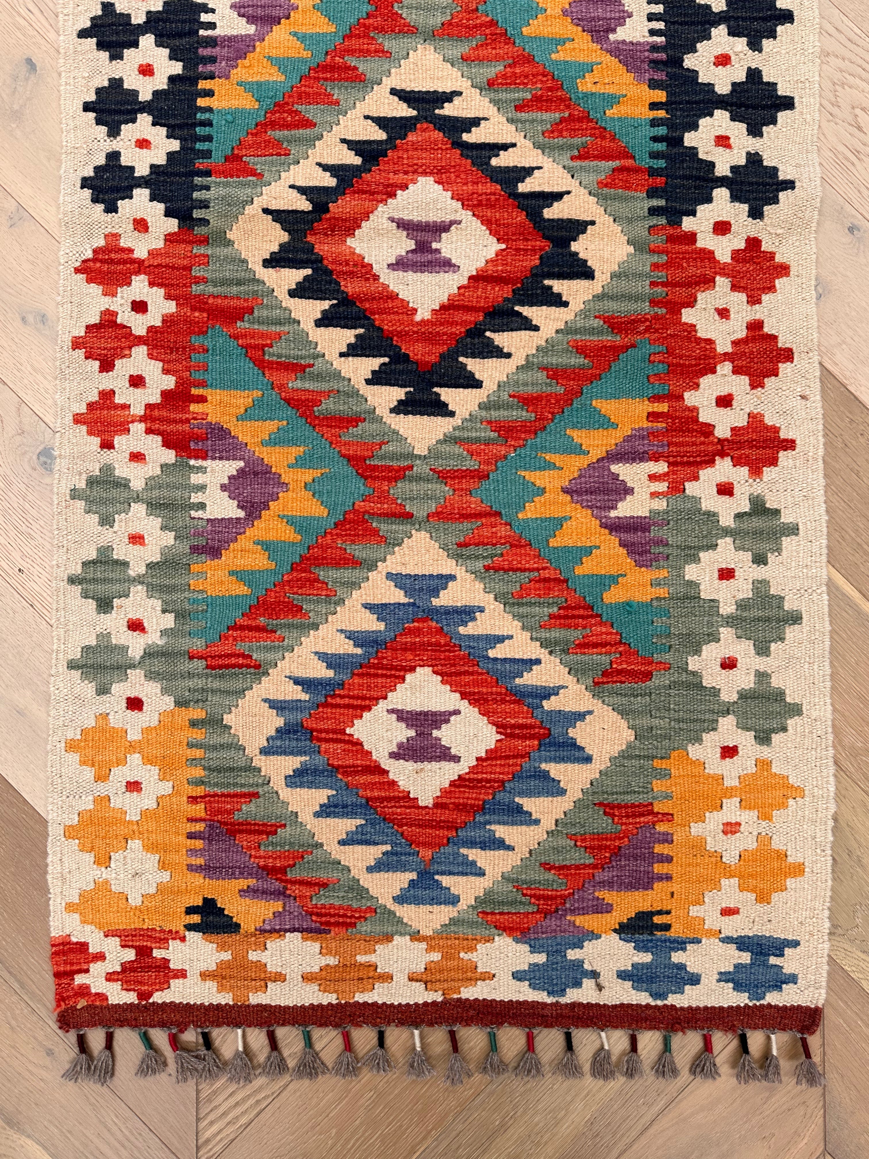 Chobi Afghan Handmade — 1.47 x 0.69