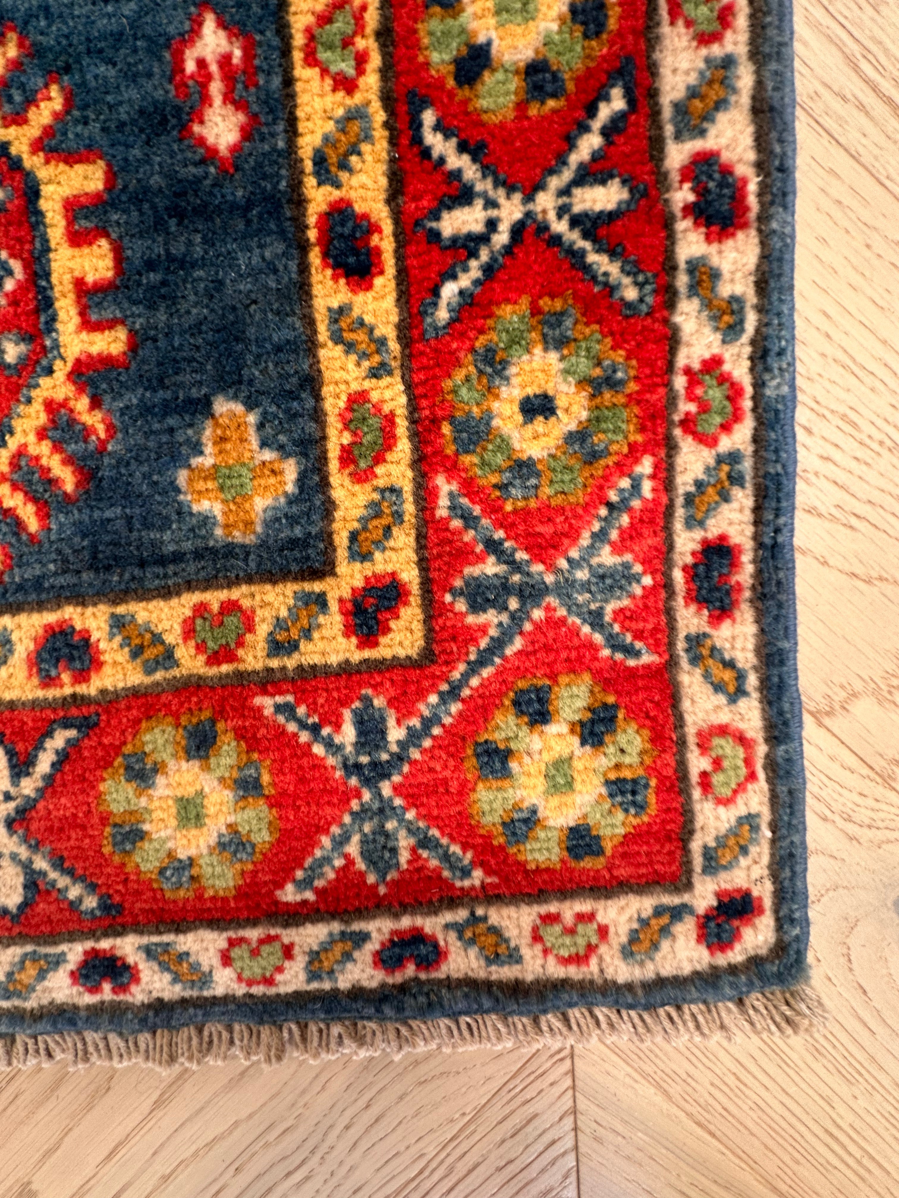 Kazak handmade runner 176x 61 cm