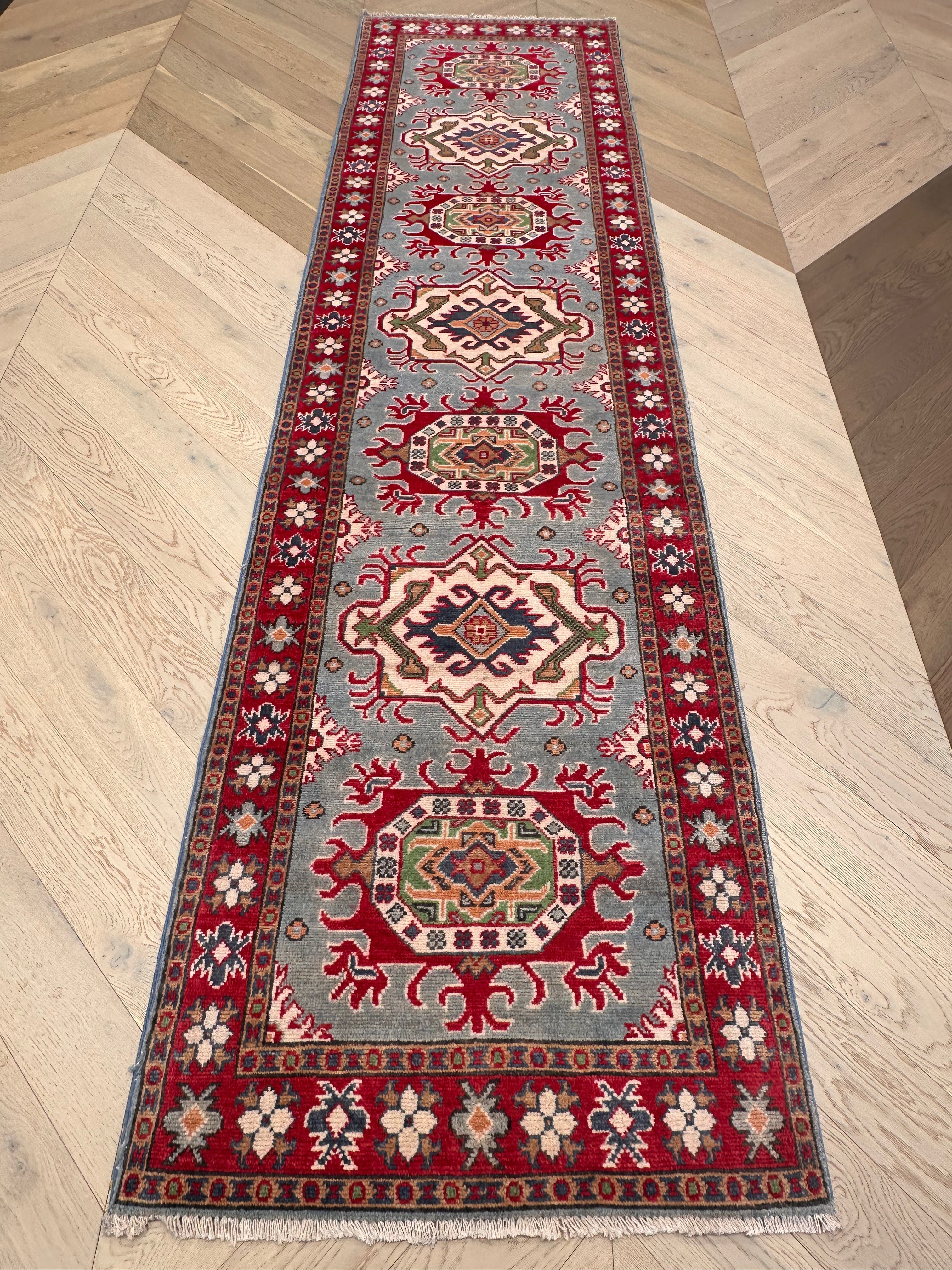 Kazak handmade runner — 3.03 x 0.80