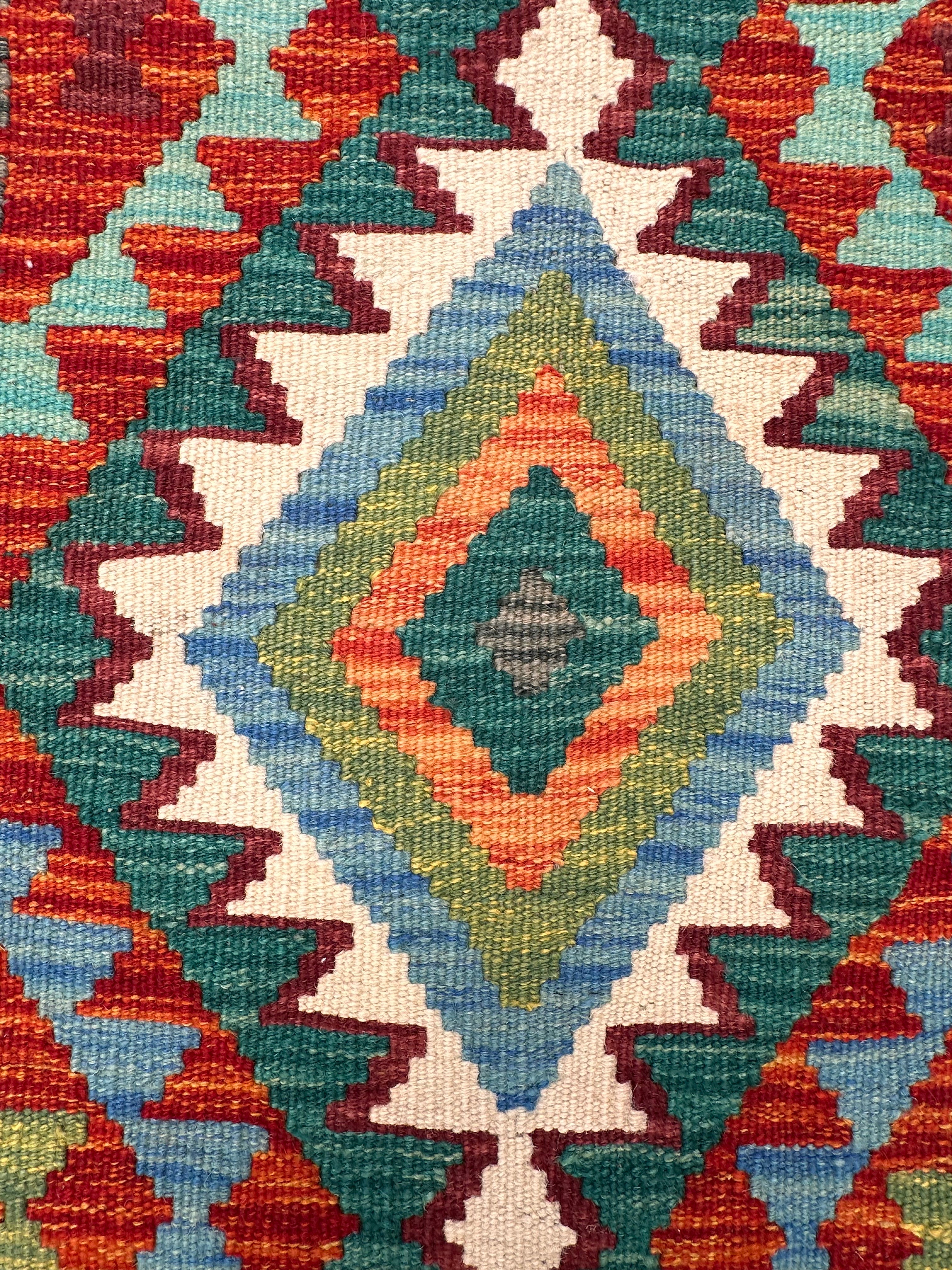 Chobi Afghan Handmade — 3.95 x 0.80