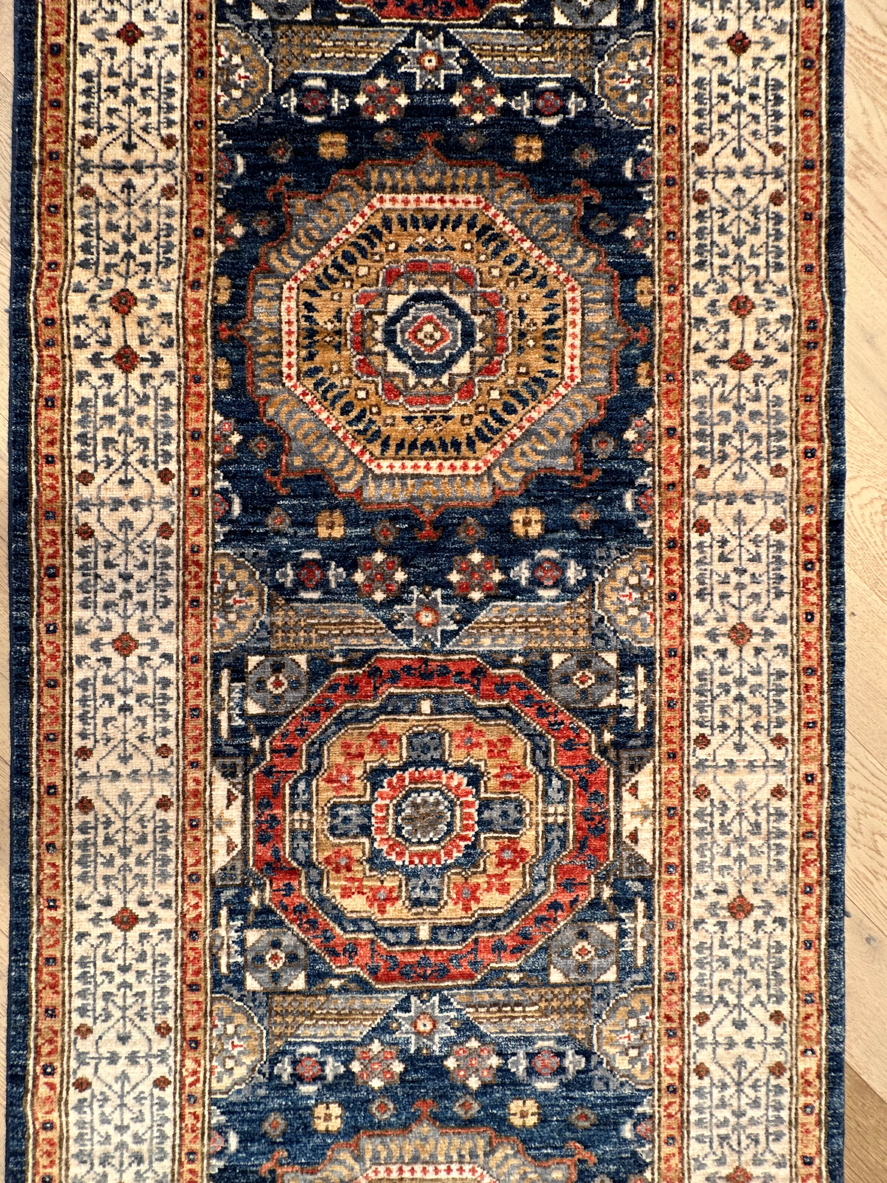 Chobi Afghan Handmade — 3.00 x 0.87