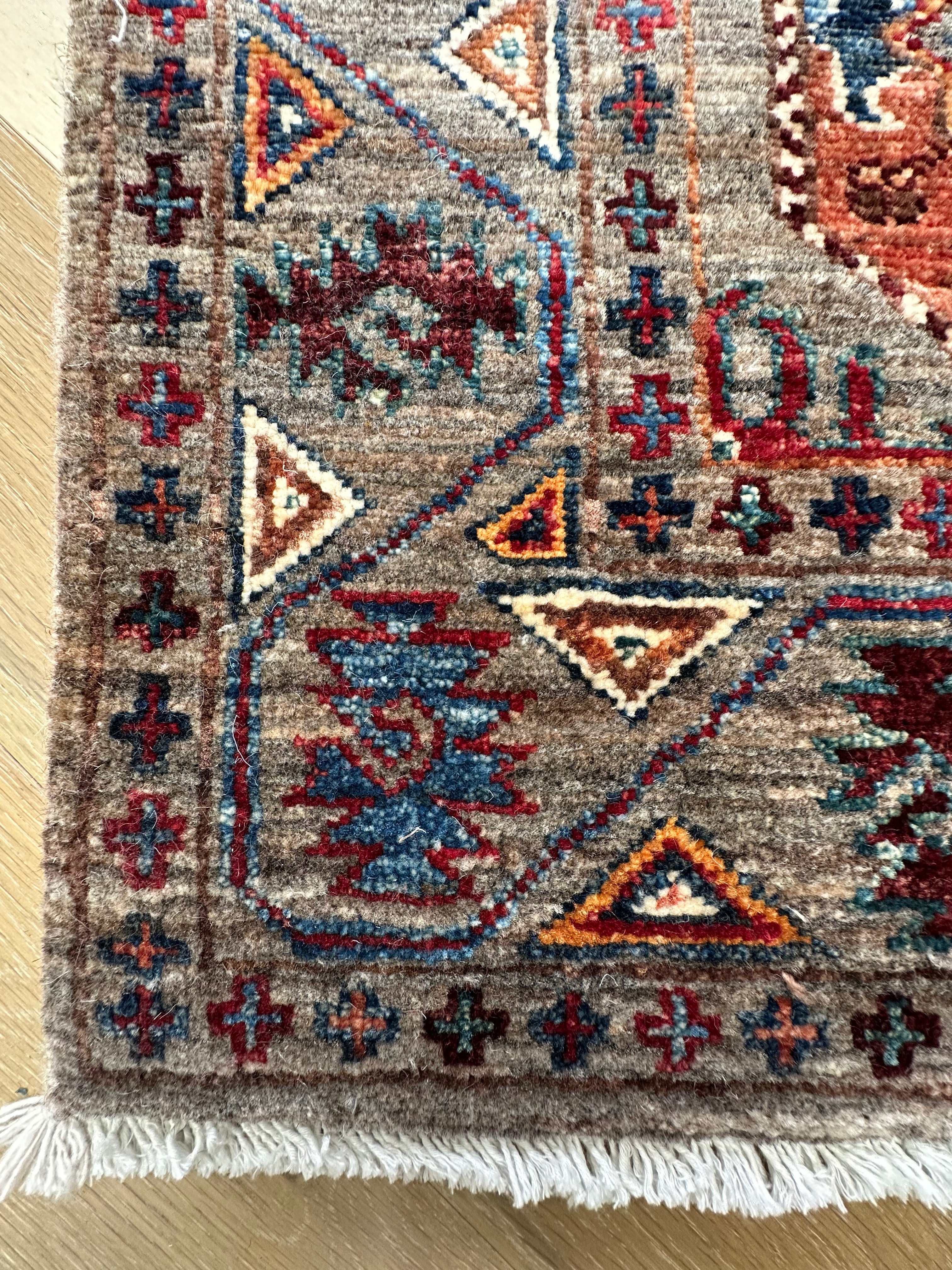Chobi Afghan Handmade — 3.00 x 0.85