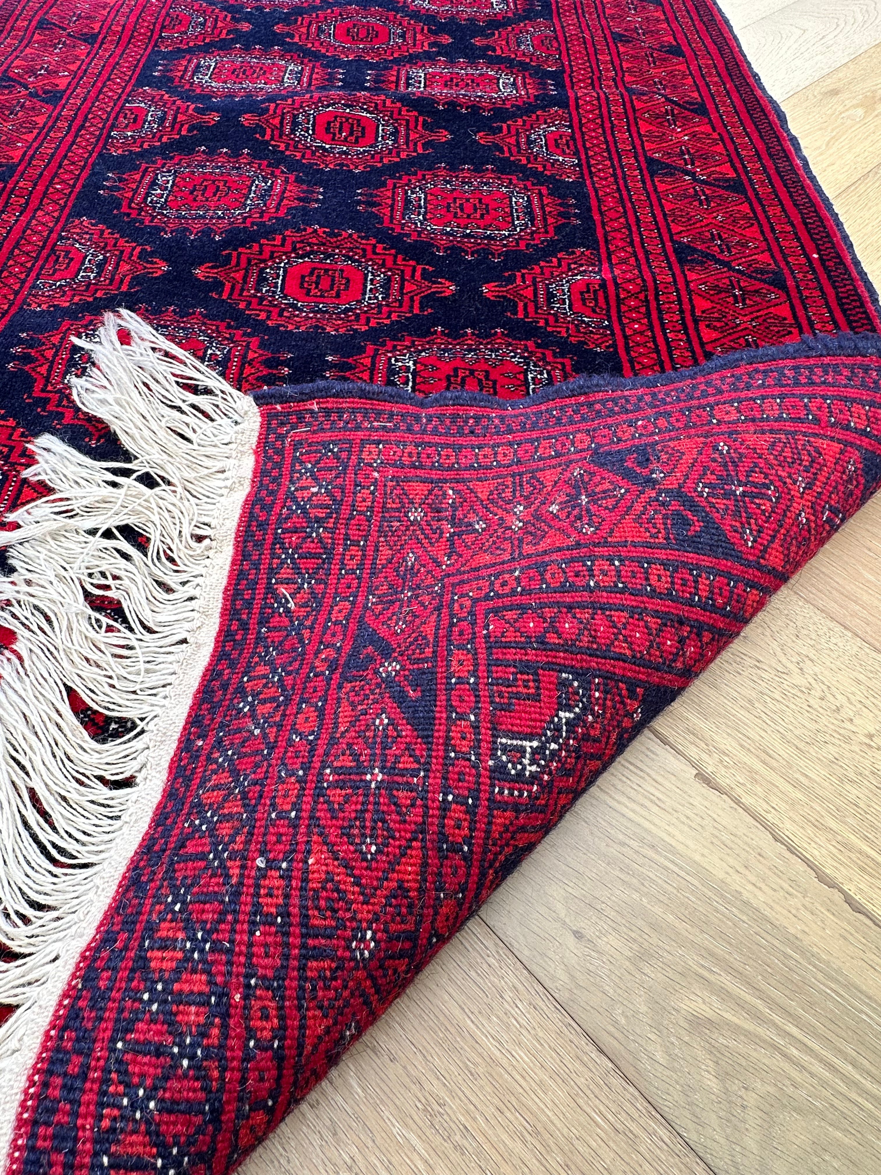 Khoja Roshnai handmade runner — 3.73 x 0.83