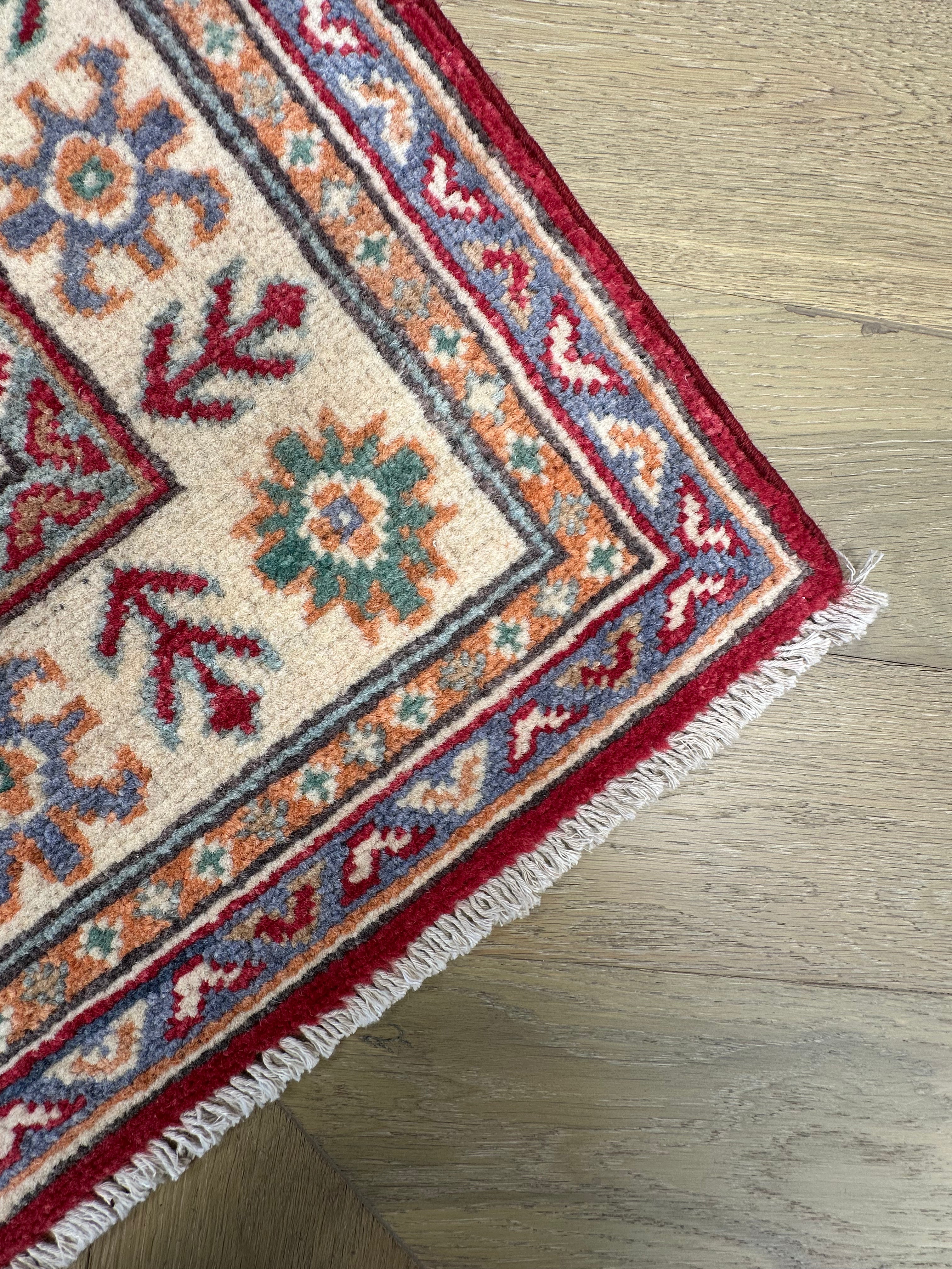 Kazak handmade runner 293x 82 cm