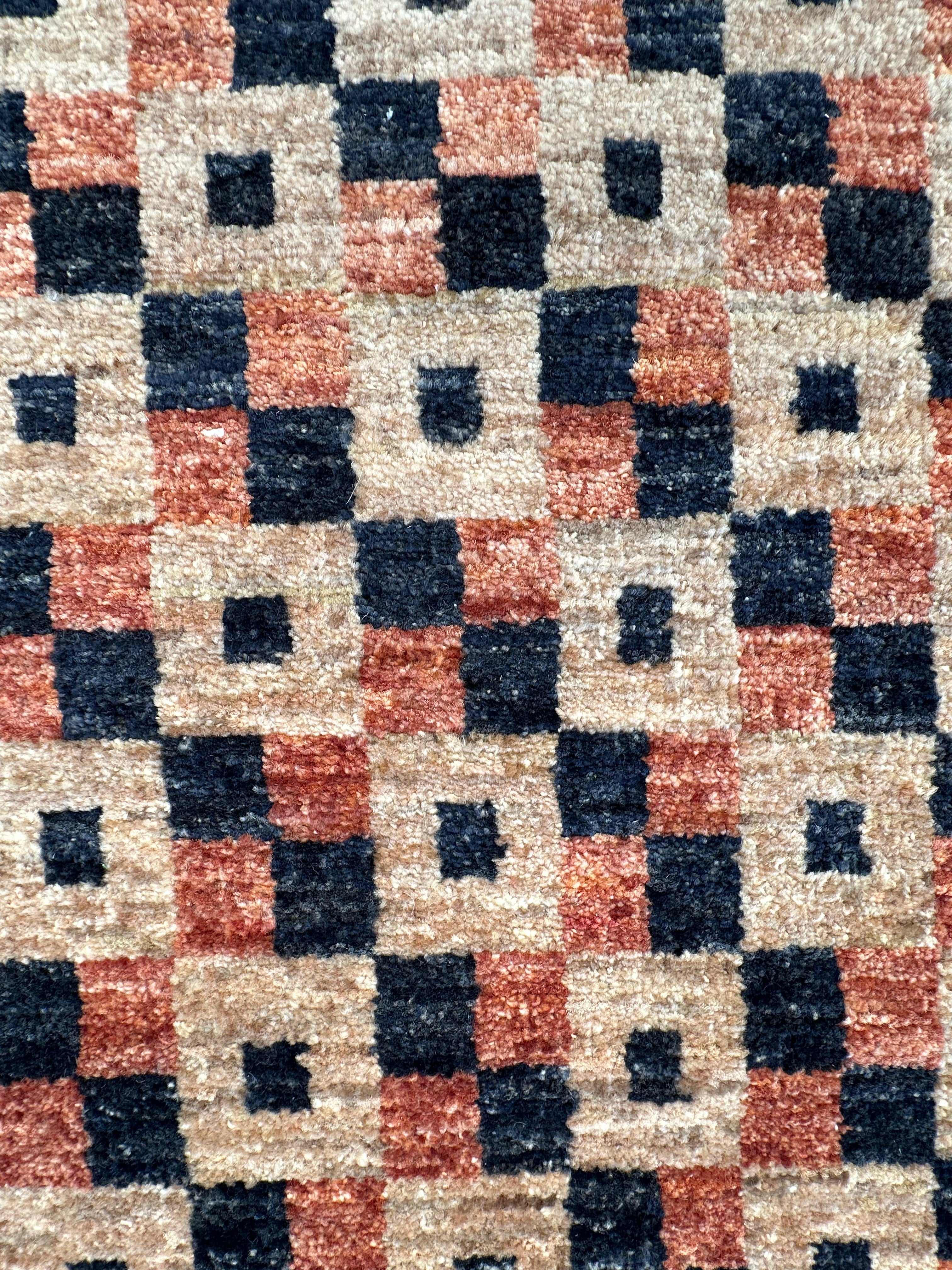 Handmade Gaba rug-runner — 2.92 x 0.82