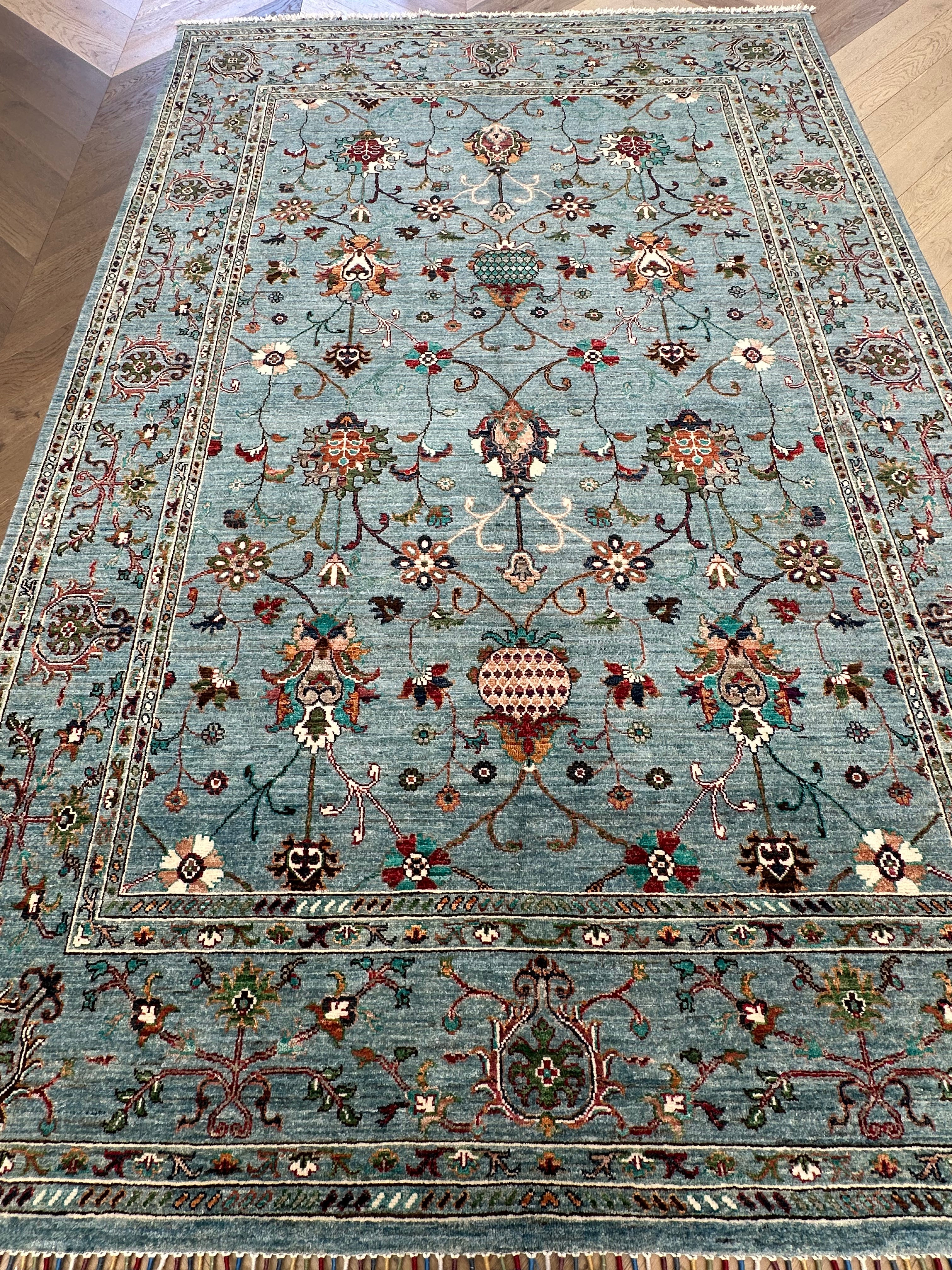 Afghan handmade rug Chobi.Size:308x204 cm