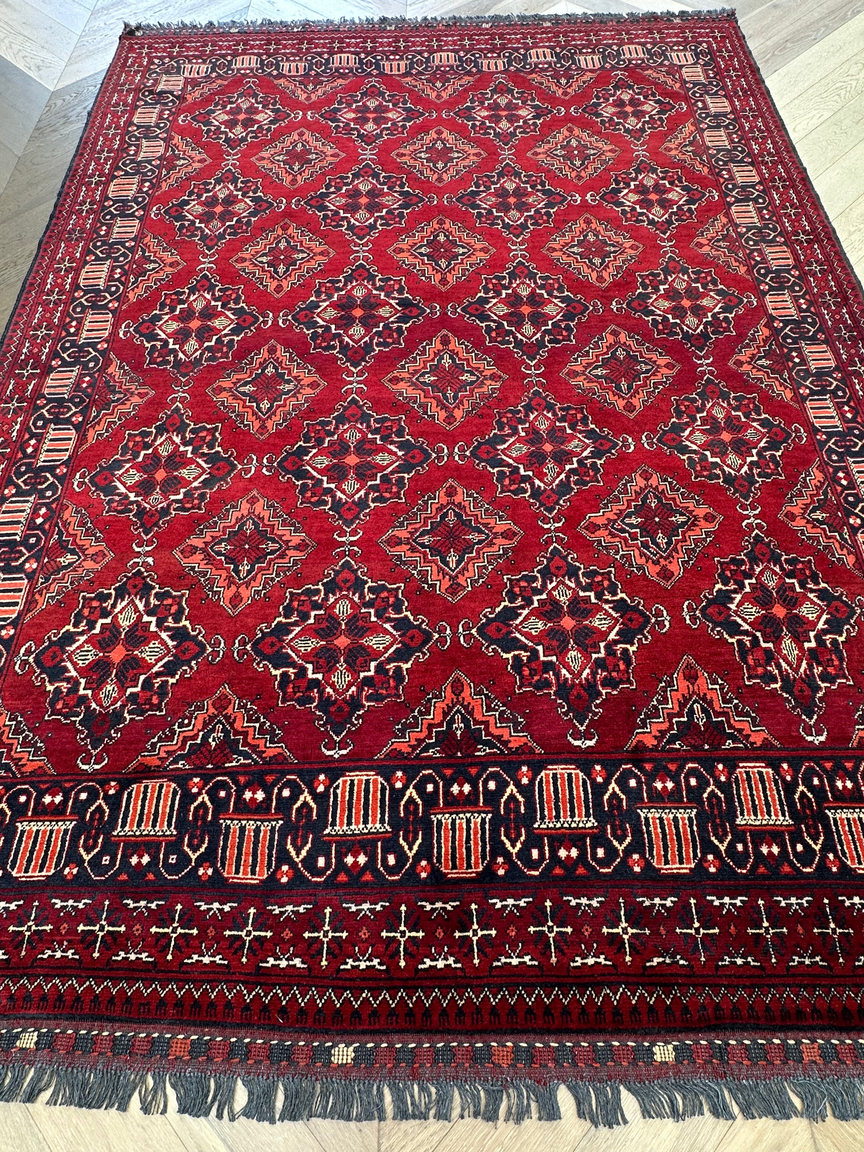Red Afghan Kilim — 2.80 x 2.00