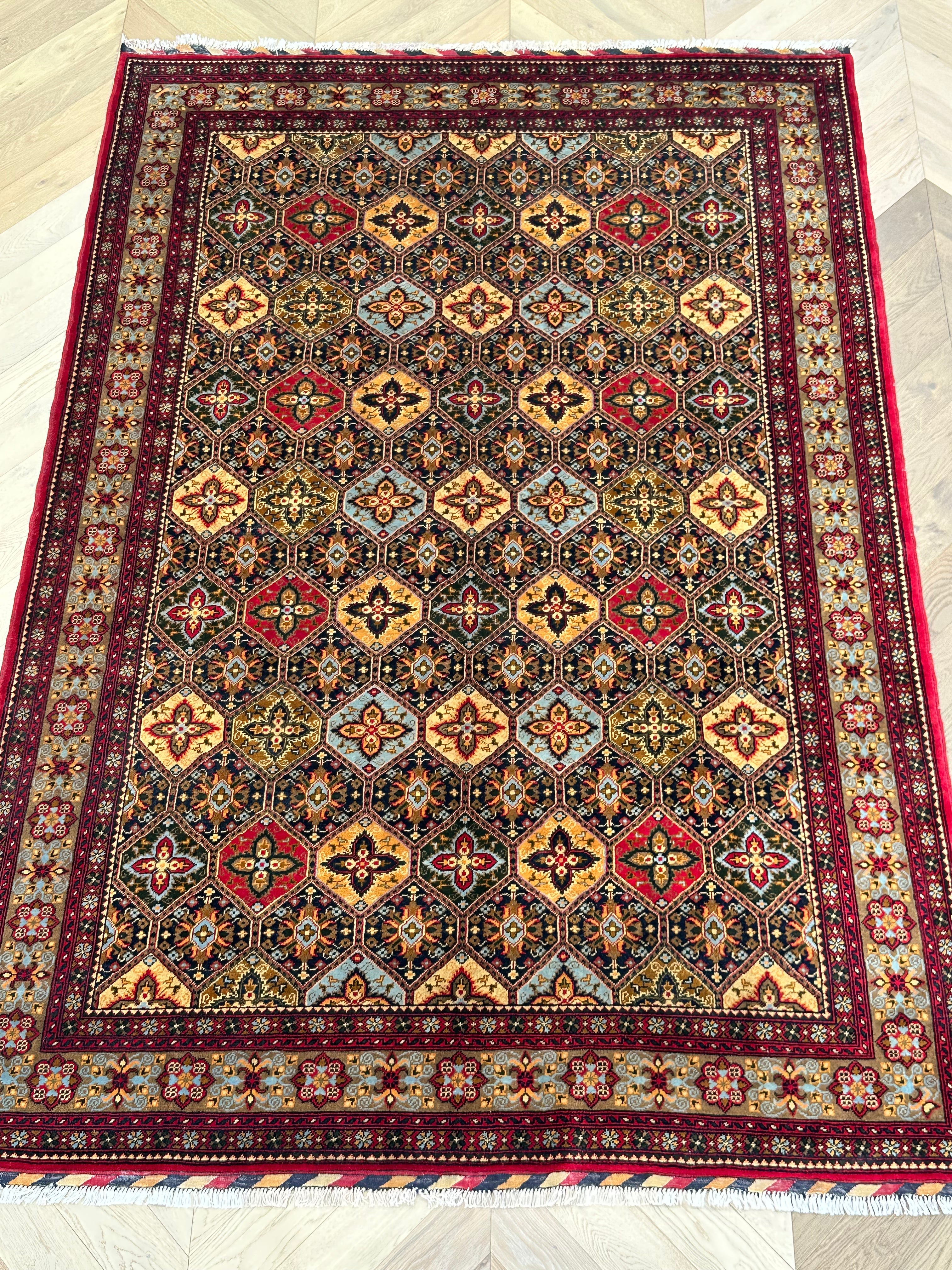 Afghan handmade rug,Chobi. Size:295x205 cm