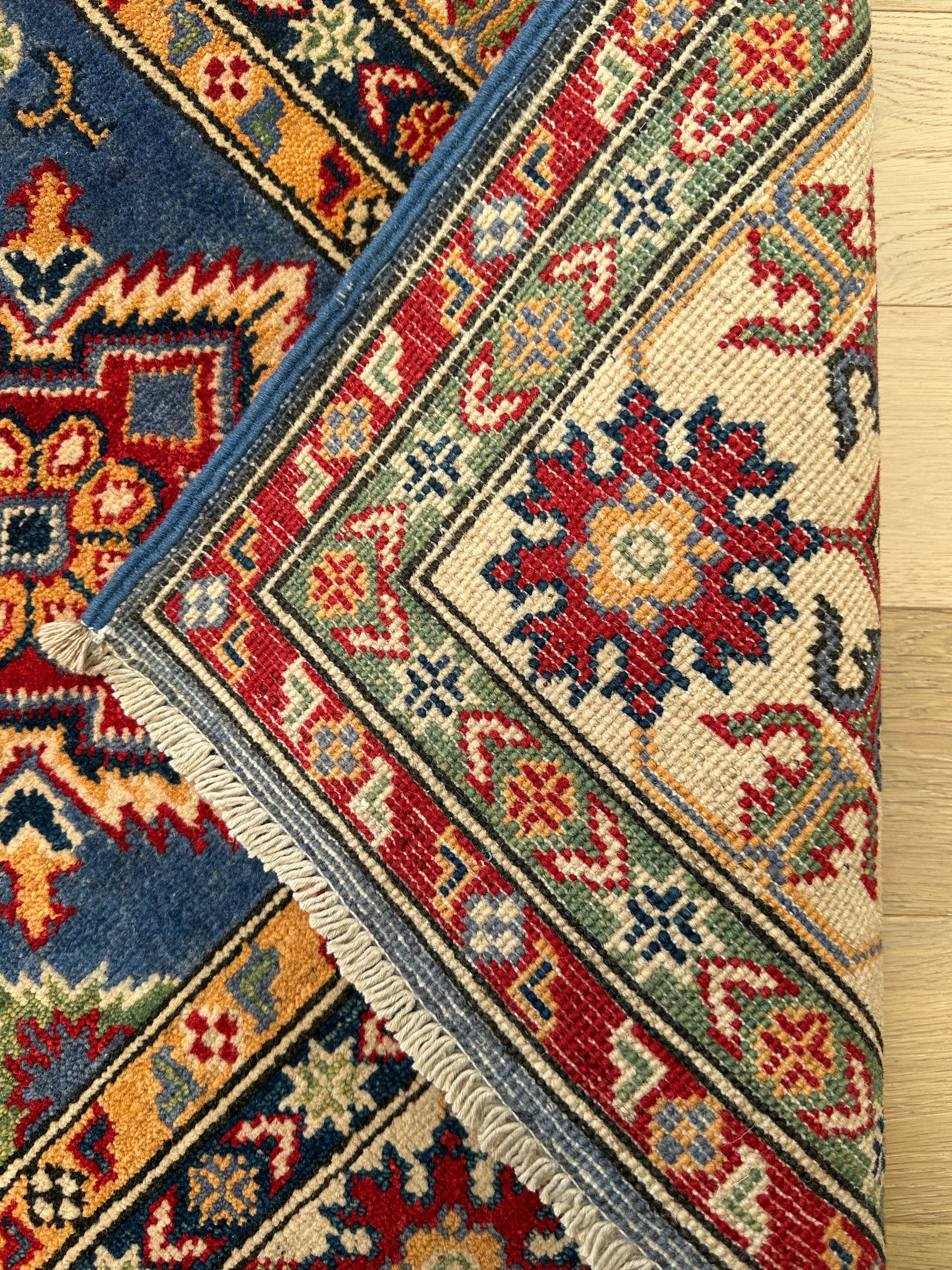 Red Afghan Handmade — 2.05 x 1.49