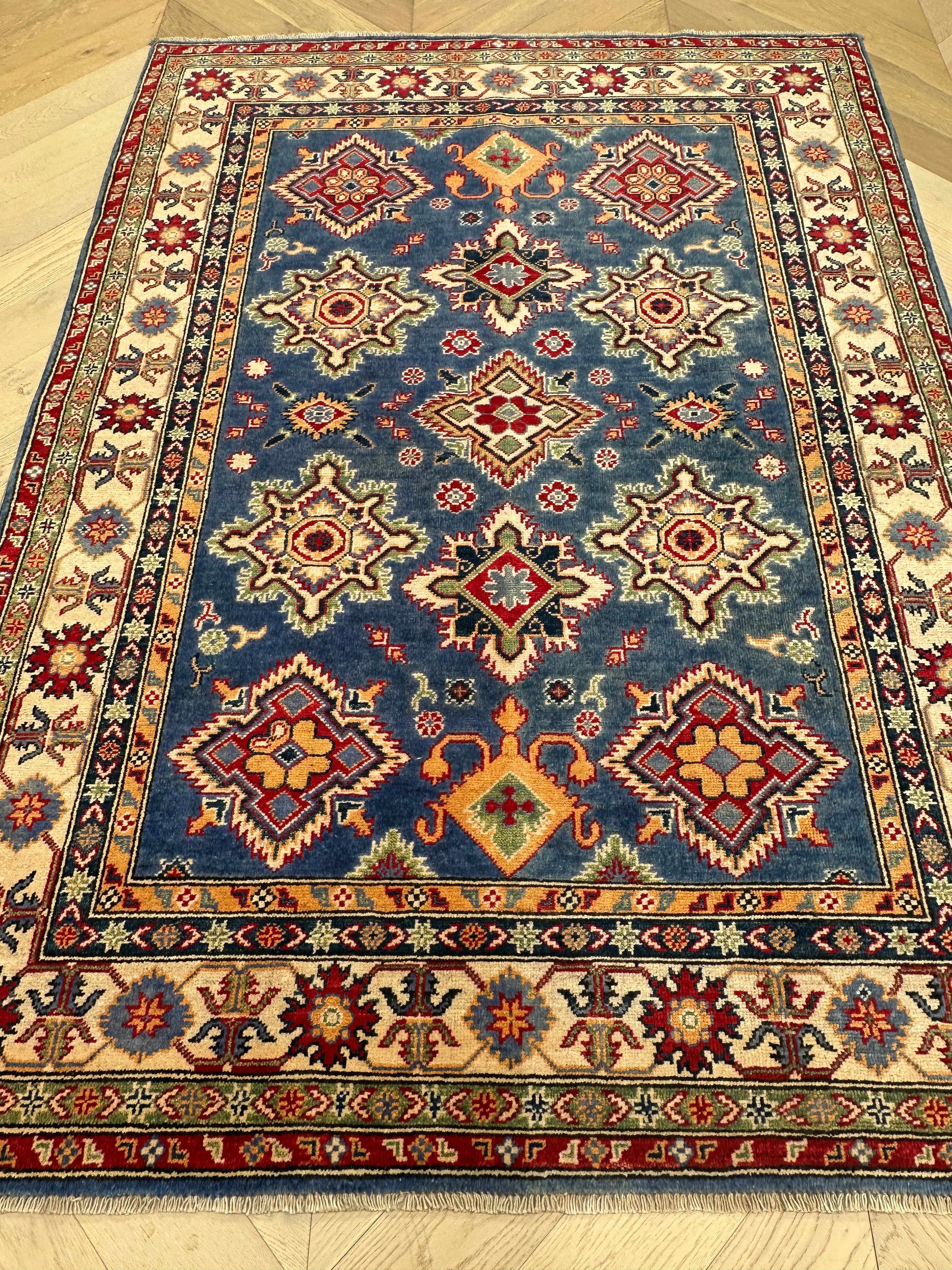 Red Afghan Handmade — 2.05 x 1.49