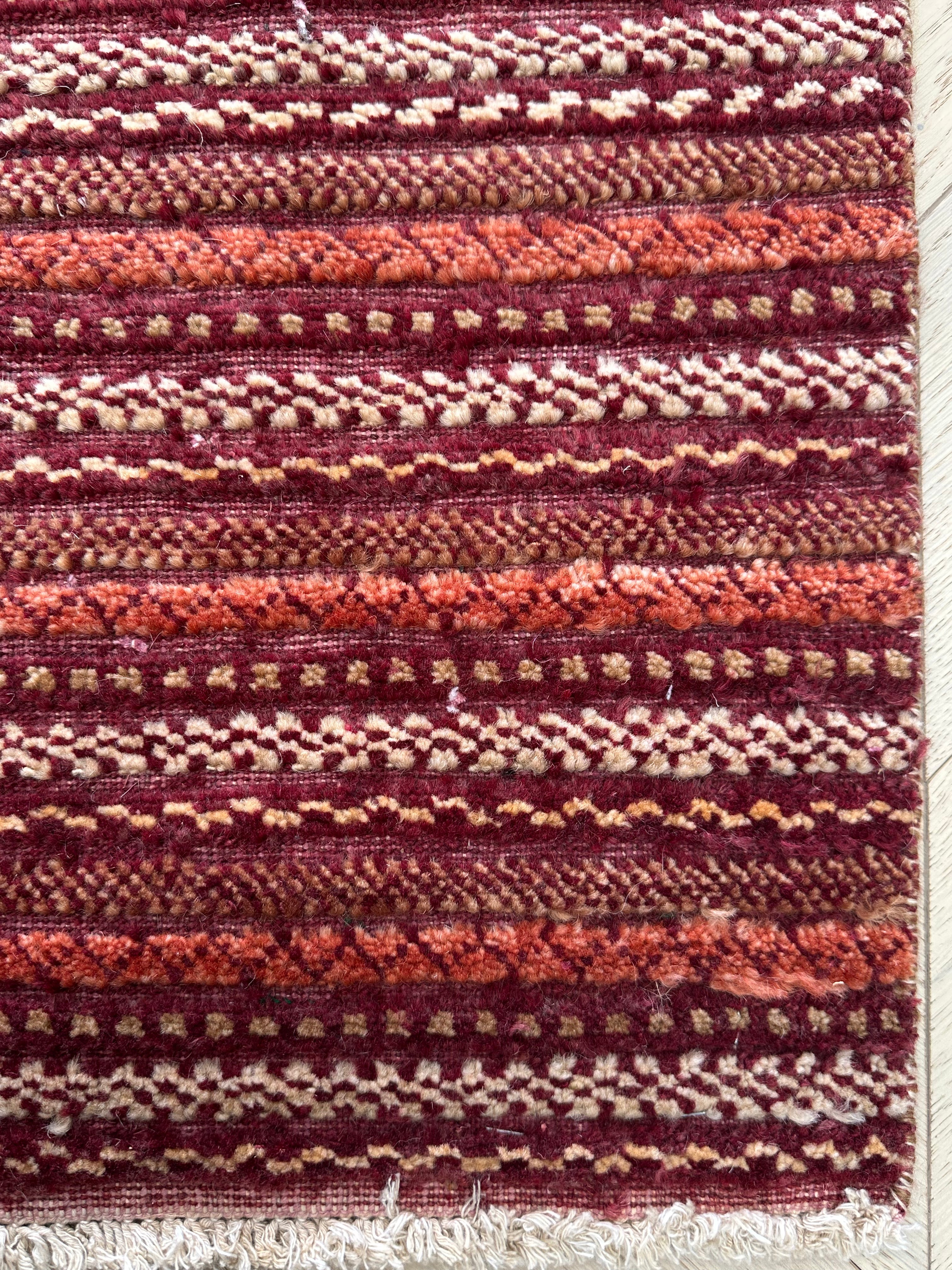 Beige HANDMADE AFGHAN MUSHWANI KILIM | CM |