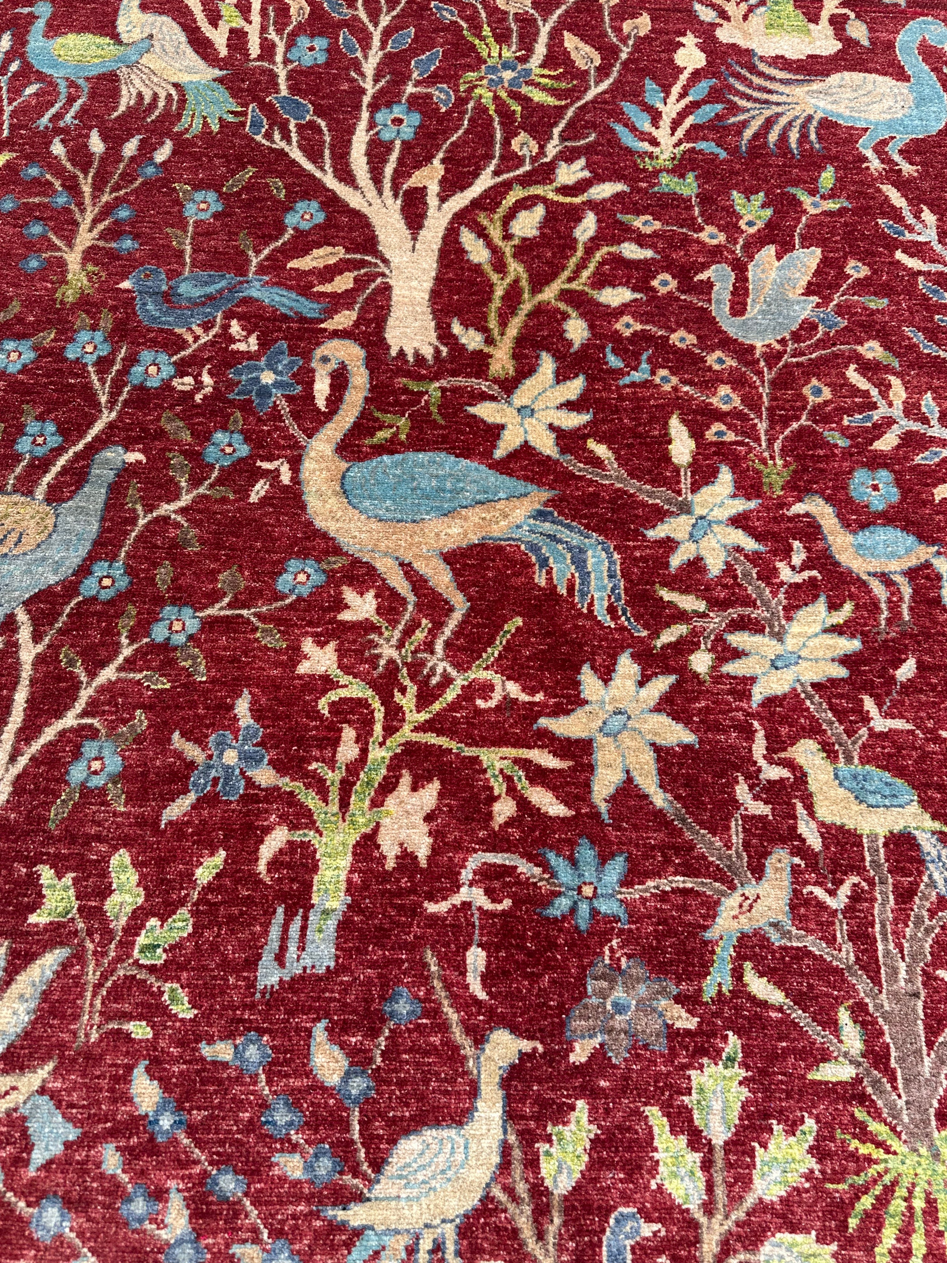 Afghan handmade rug - Paradise garden 198x150 cm