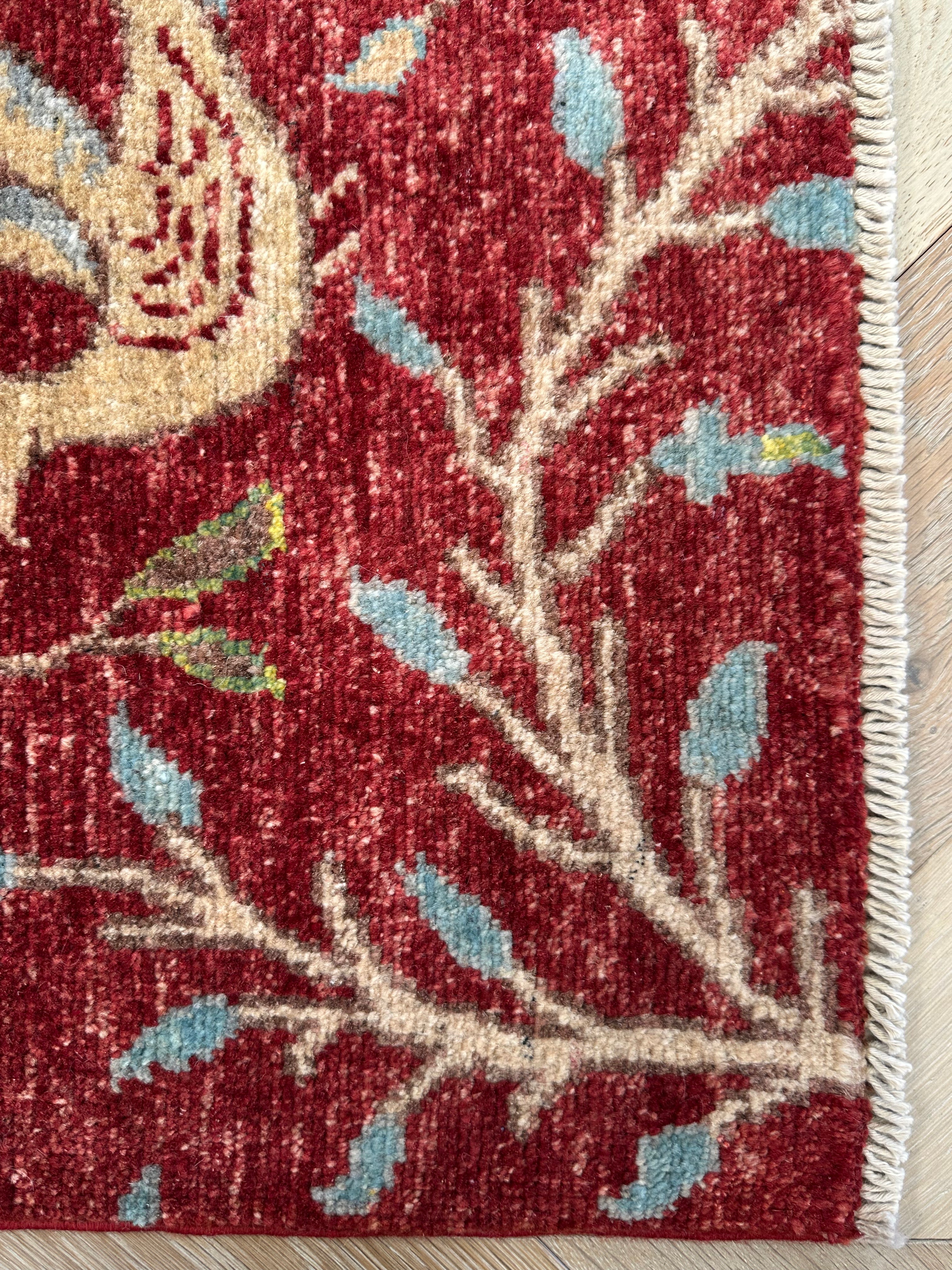 Afghan handmade rug - Paradise garden 198x150 cm