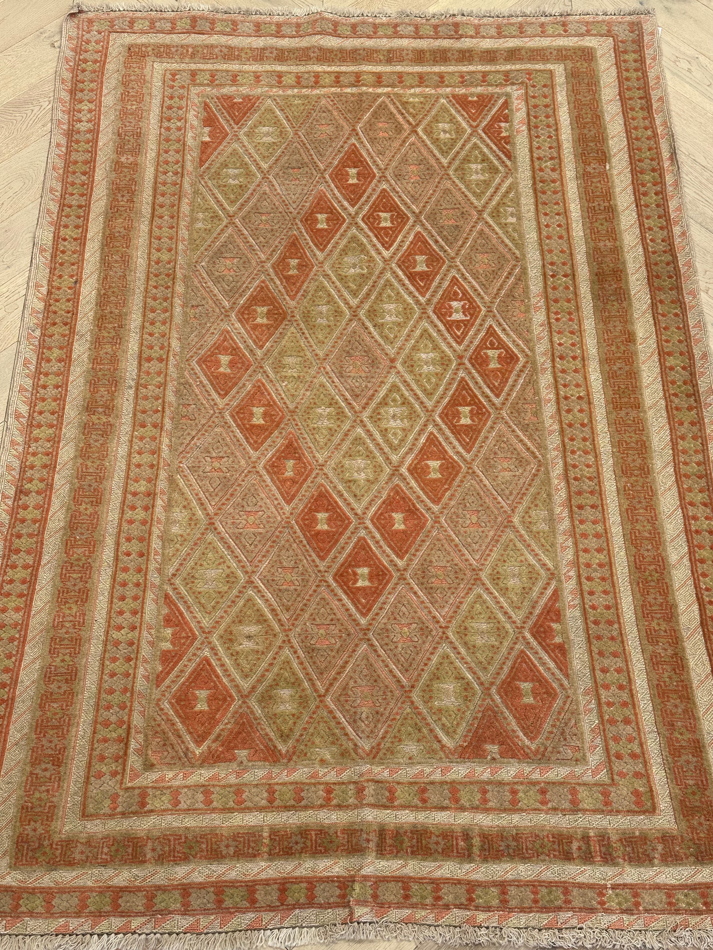 HANDMADE AFGHAN MUSHWANI KILIM | CM|