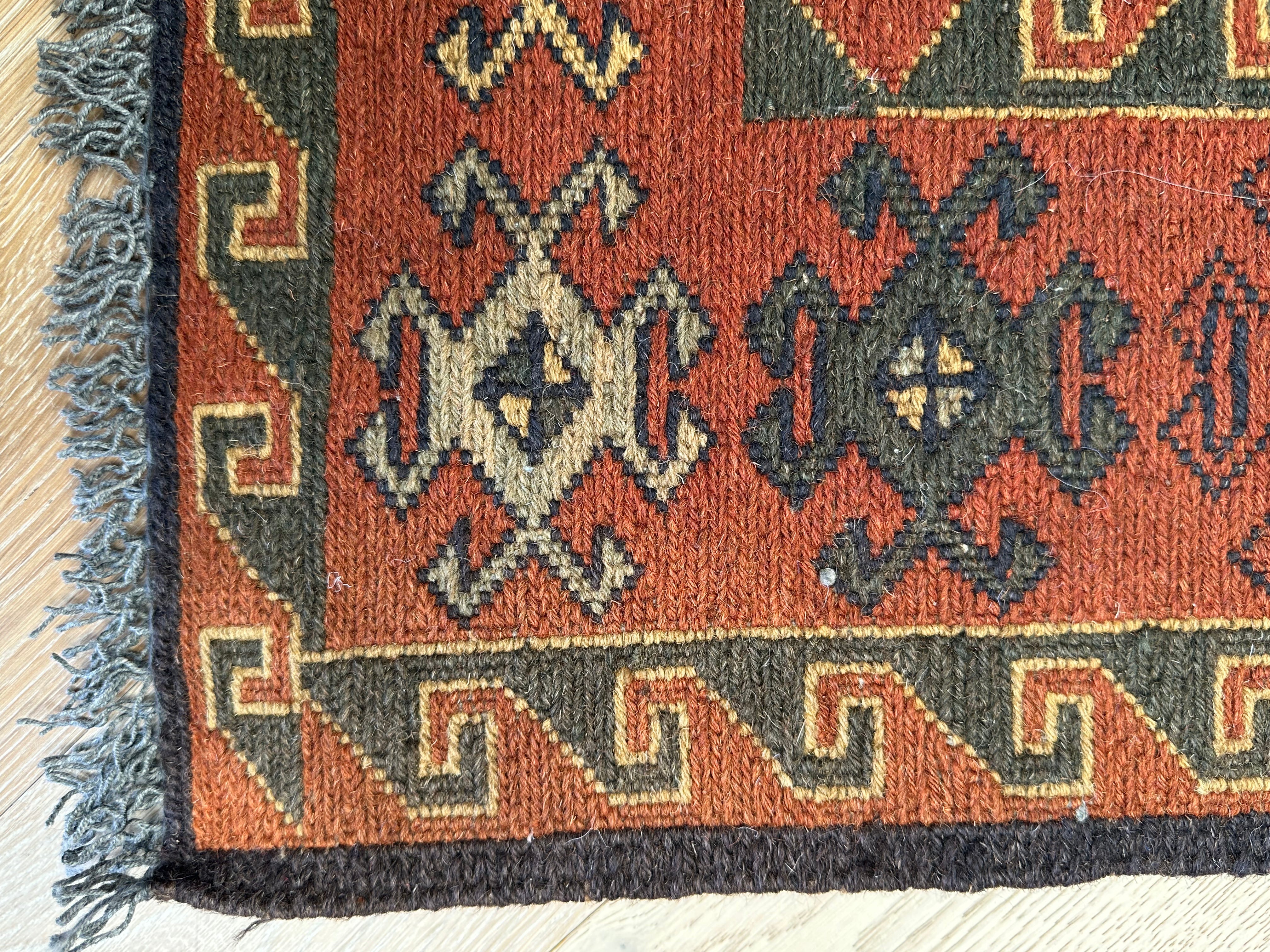 HANDMADE AFGHAN MUSHWANI KILIM | CM|