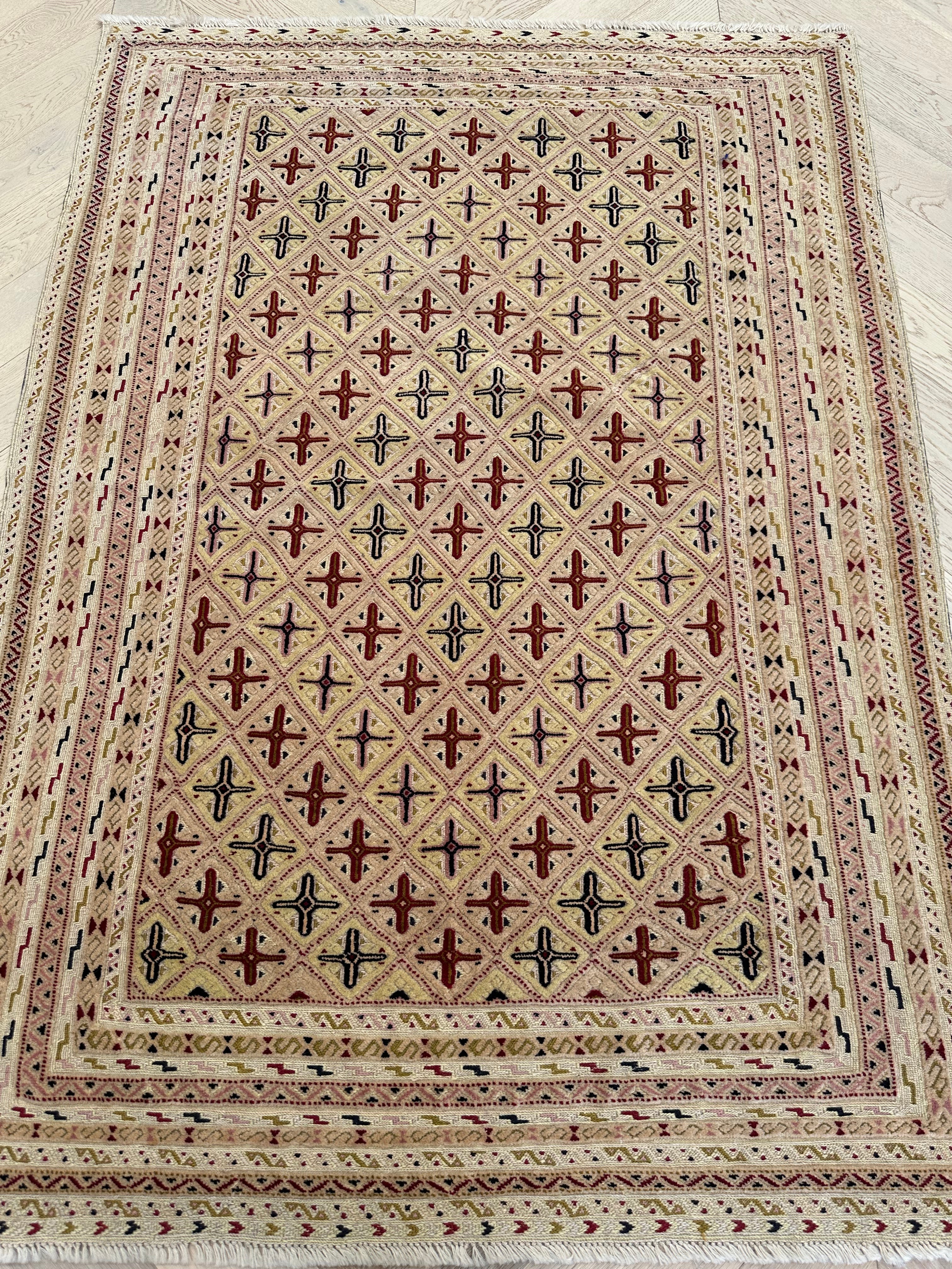 HANDMADE AFGHAN MUSHWANI KILIM | CM|