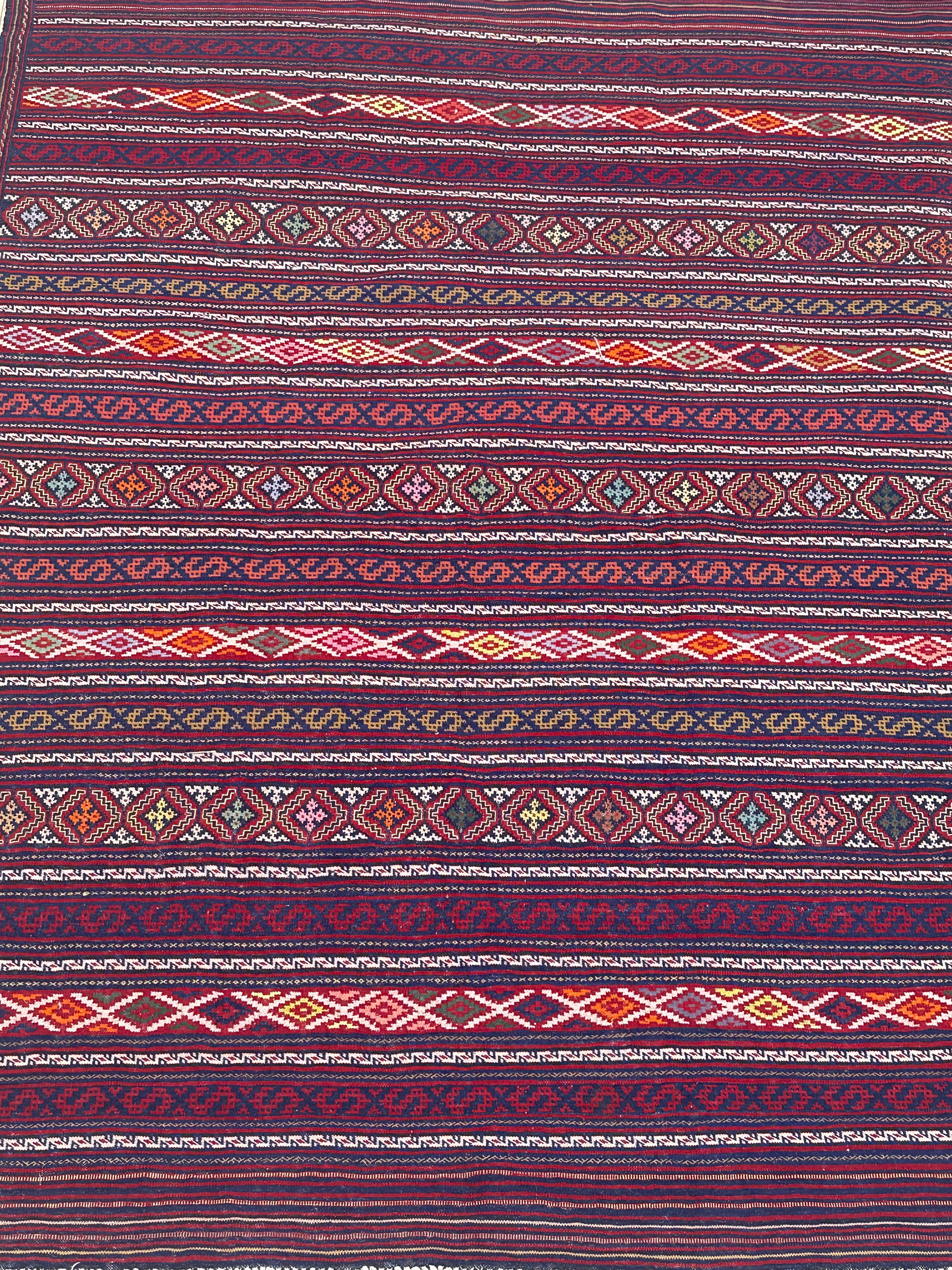 Yellow Handmade Herati Sumak Rug | — 1.98 x 1.45
