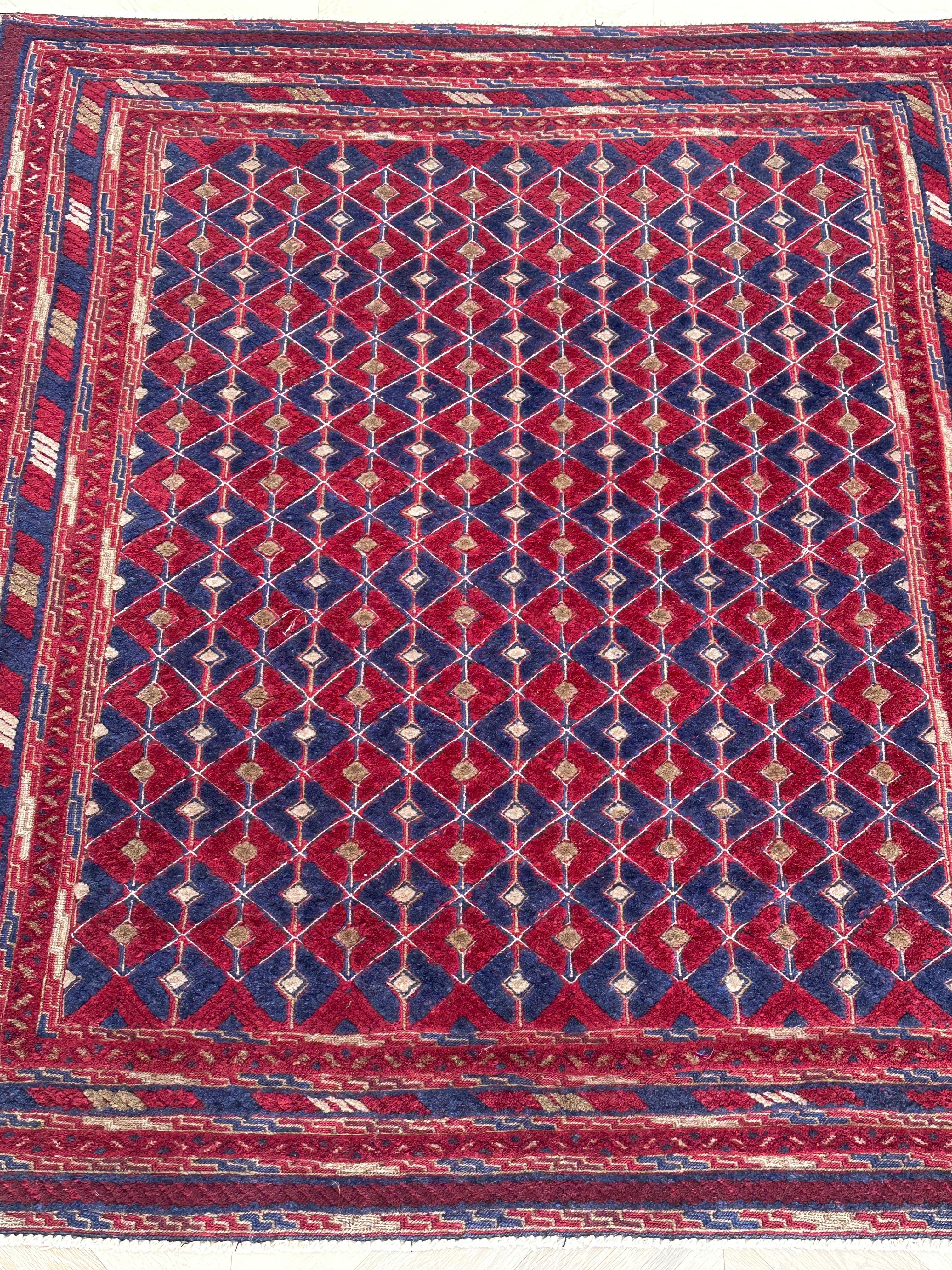 HANDMADE AFGHAN MUSHWANI KILIM | CM|