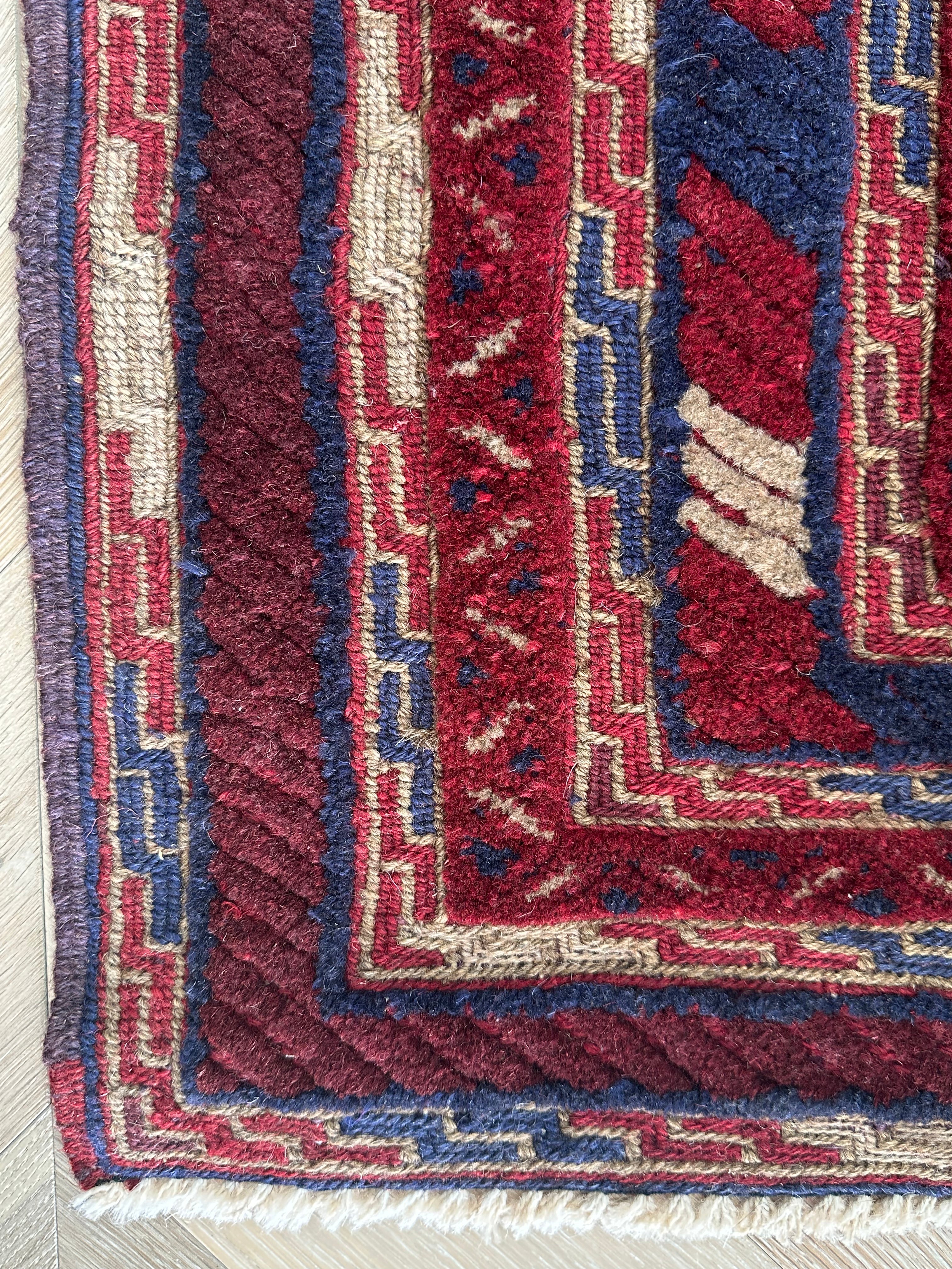 HANDMADE AFGHAN MUSHWANI KILIM | CM|