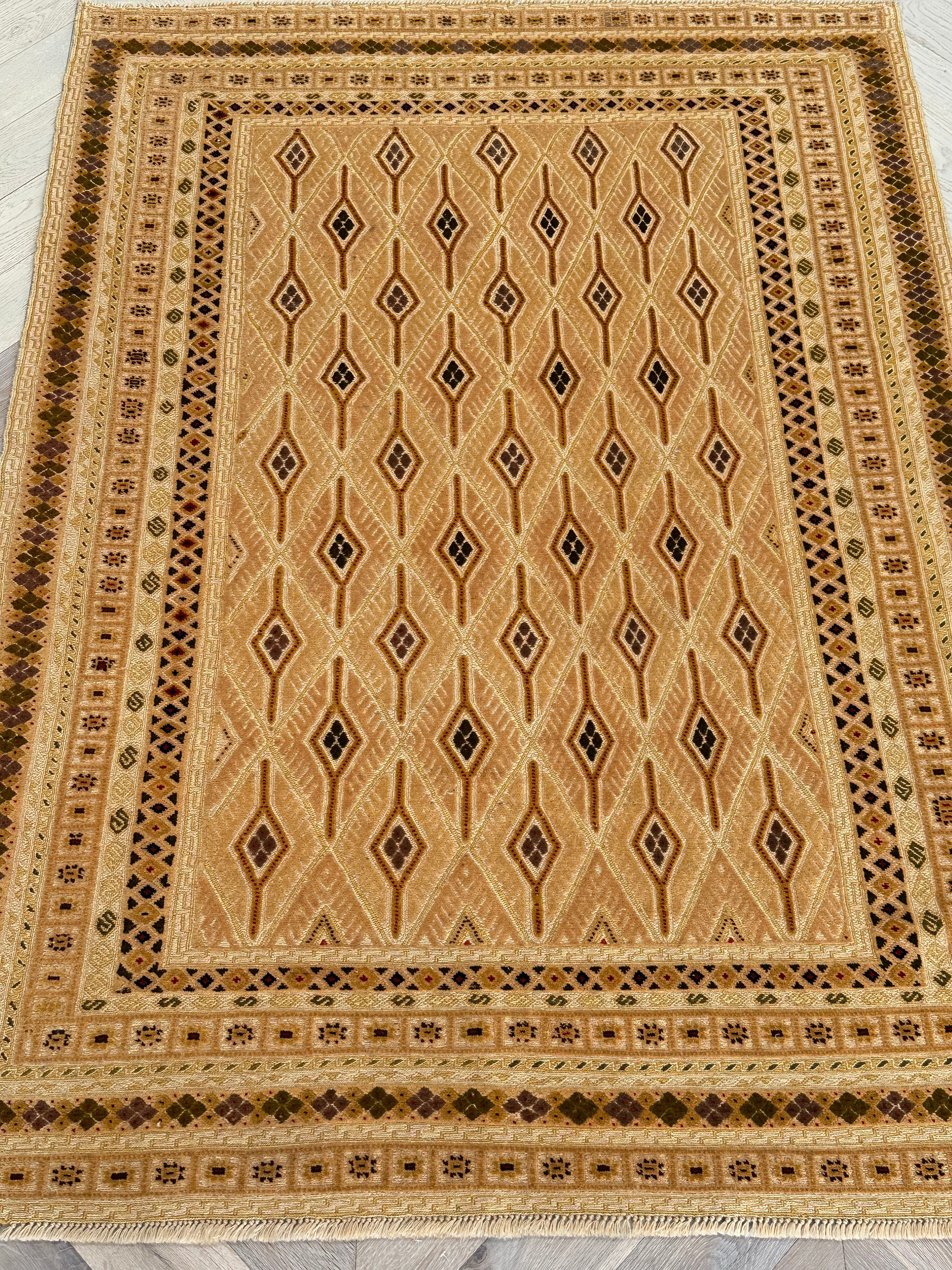 HANDMADE AFGHAN MUSHWANI KILIM | CM|
