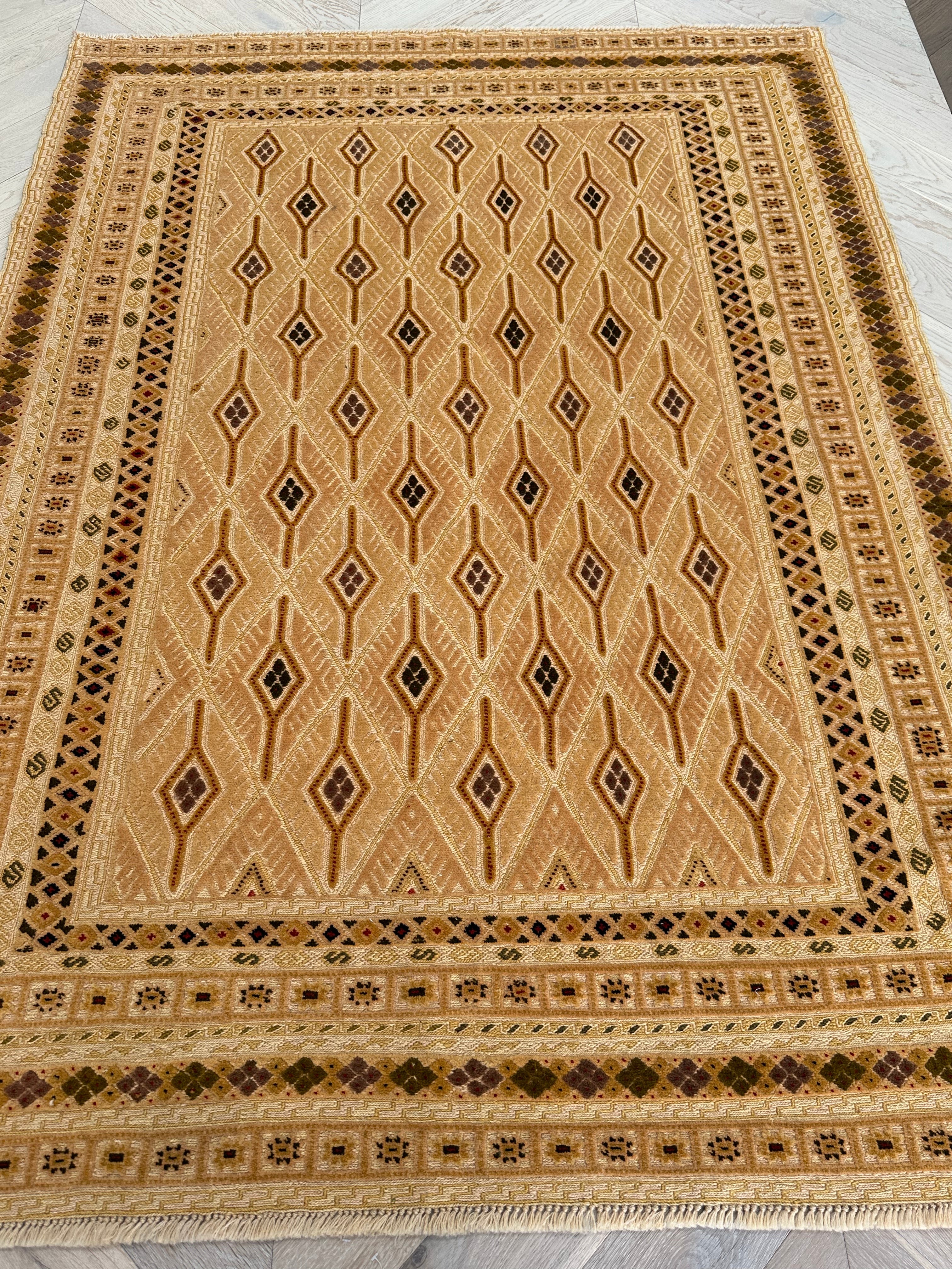 HANDMADE AFGHAN MUSHWANI KILIM | CM|