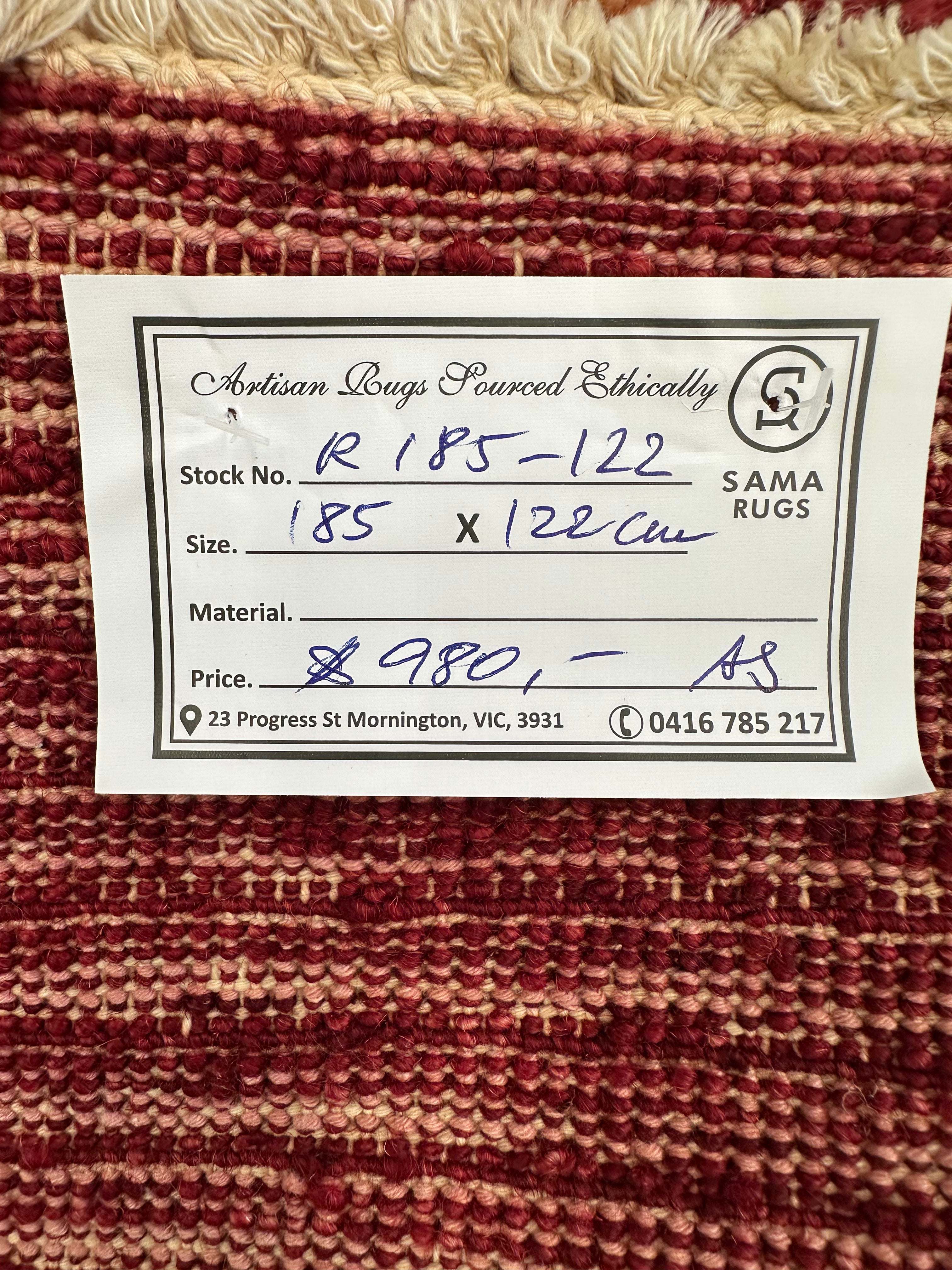 HANDMADE AFGHAN MUSHWANI KILIM | CM|