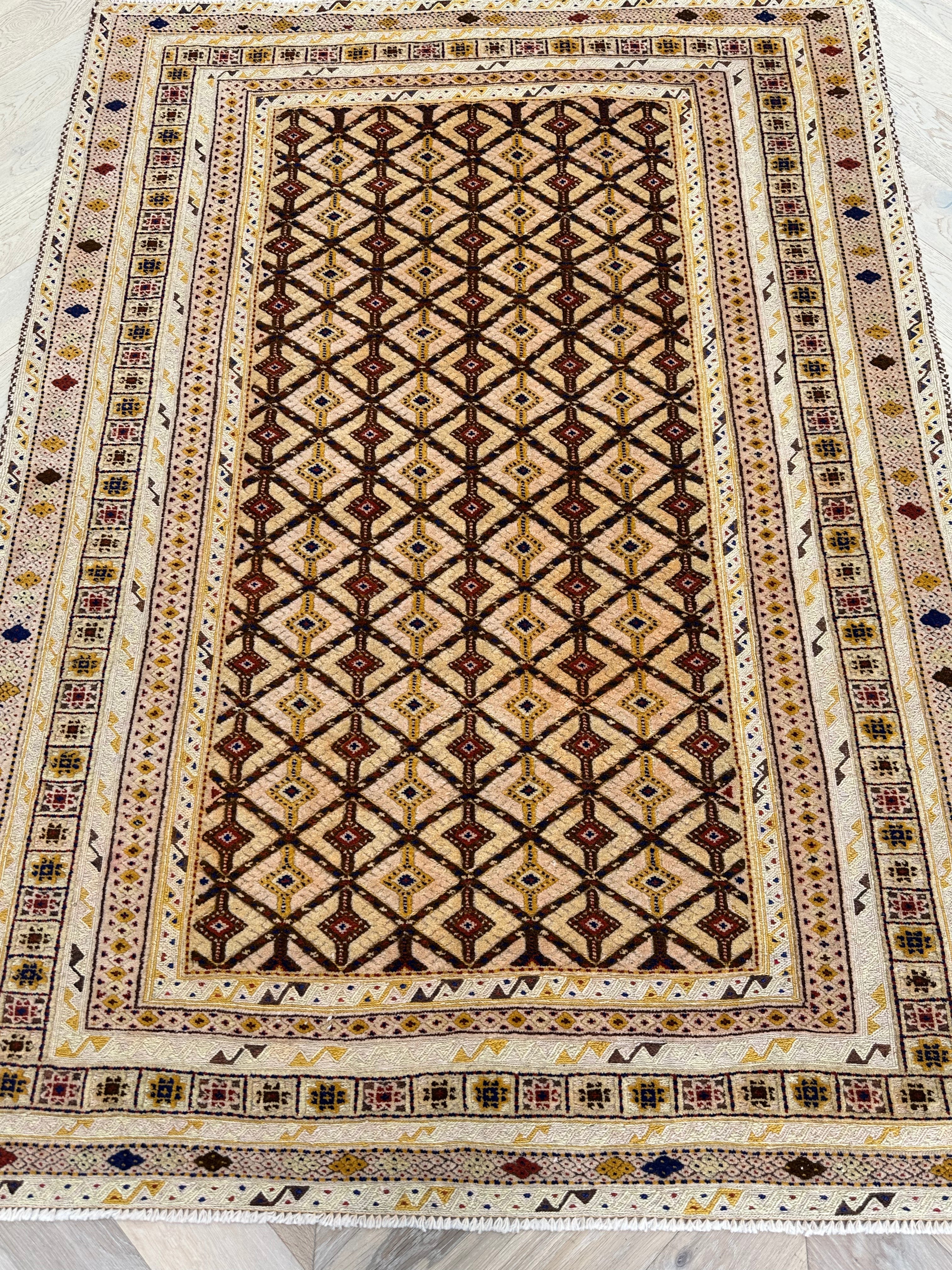HANDMADE AFGHAN MUSHWANI KILIM | CM|