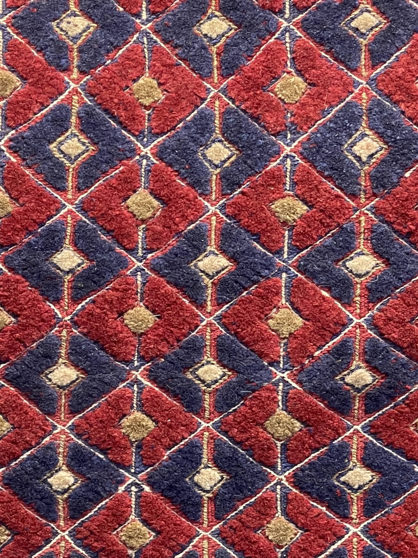 Red HANDMADE AFGHAN MUSHWANI KILIM | 188 X 152 CM |