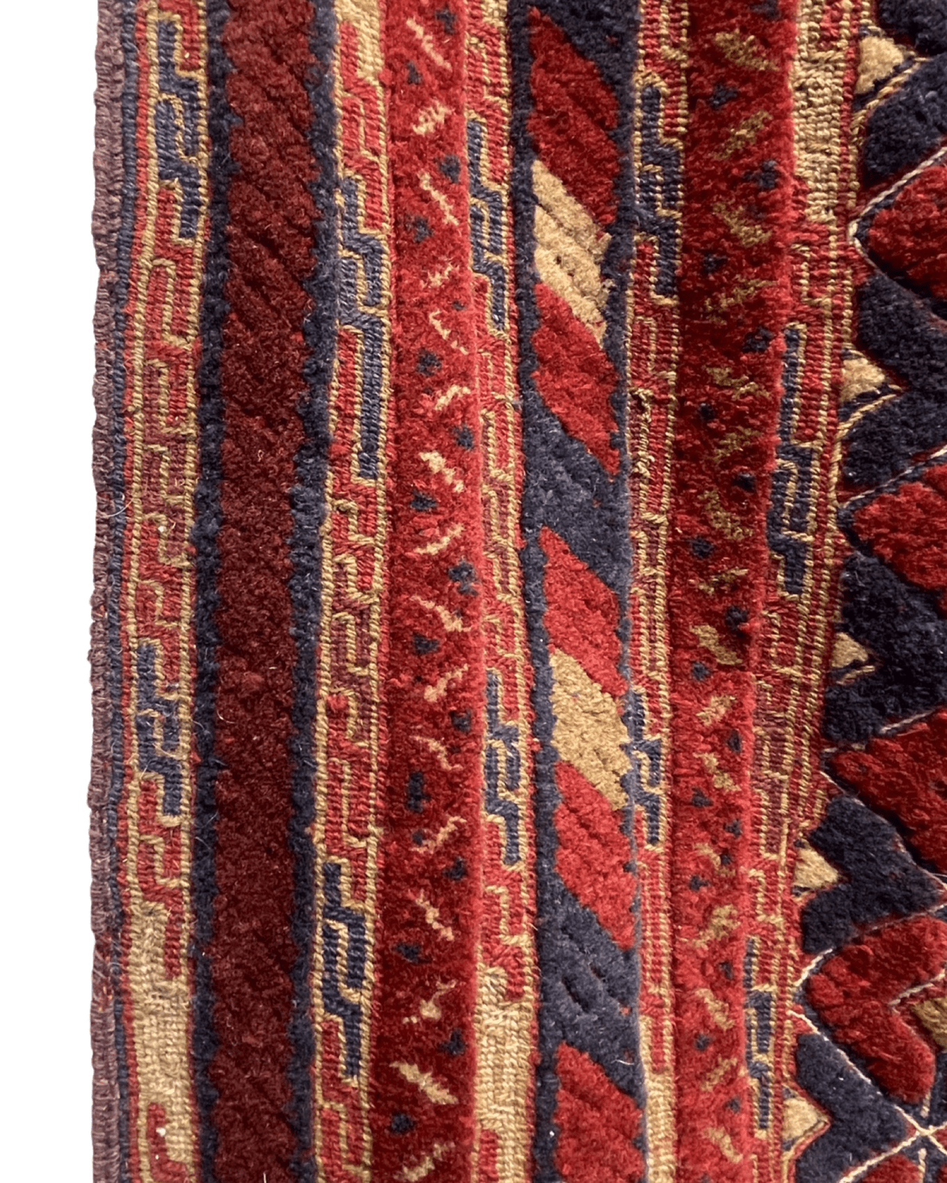 Red HANDMADE AFGHAN MUSHWANI KILIM | 188 X 152 CM |