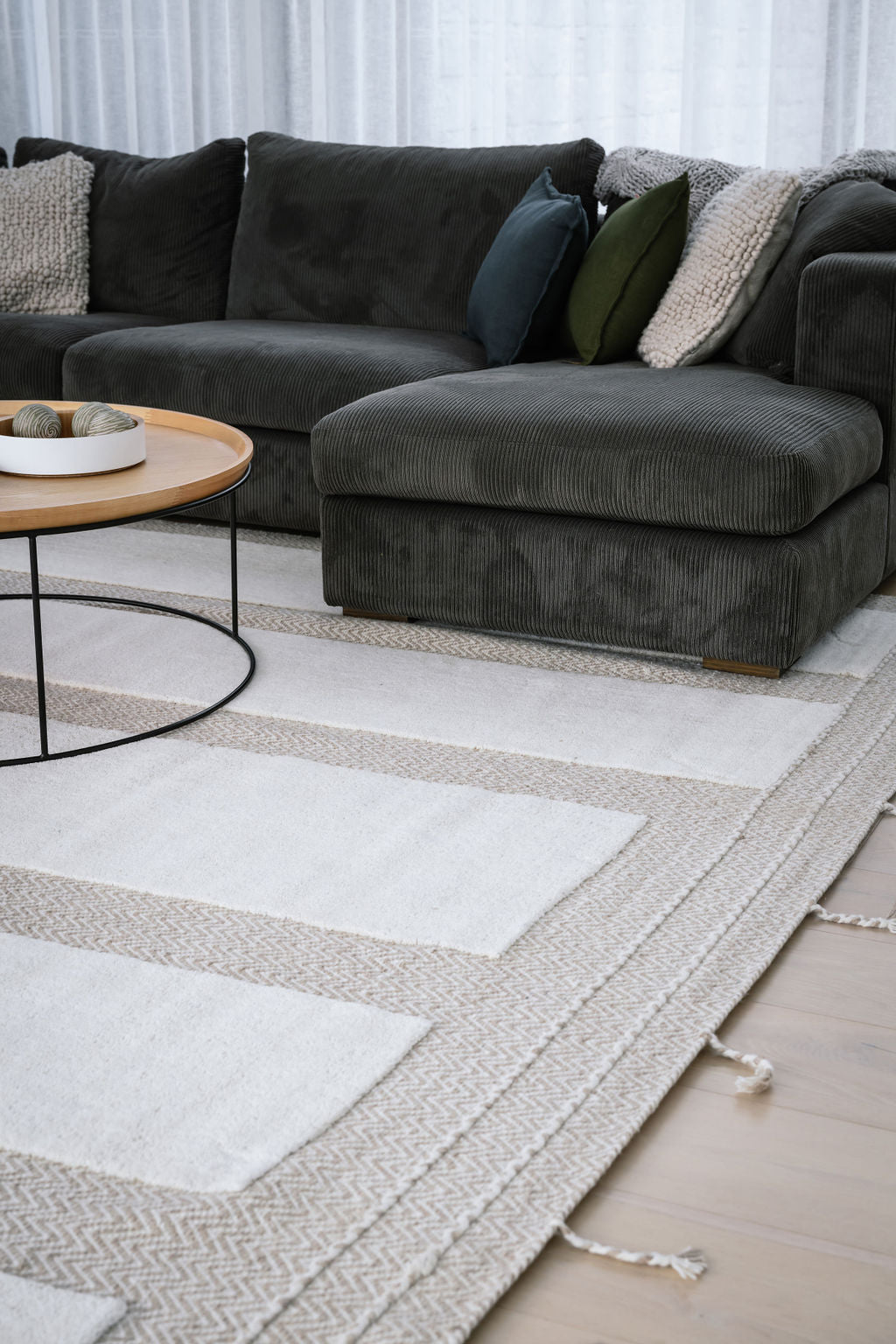 Beige Zigla White and Beige
