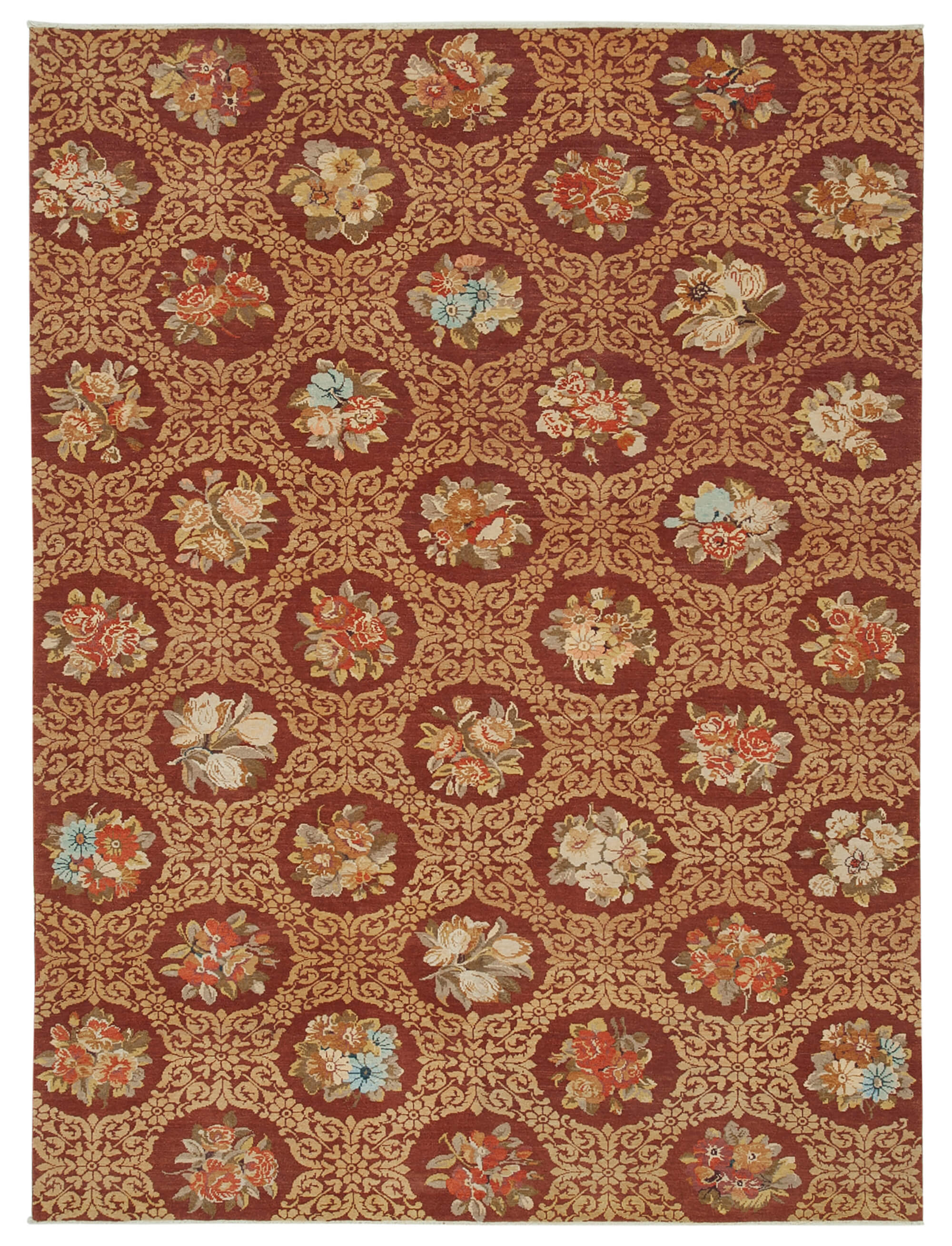 Burgundy Oushak — 2.36 x 3.20