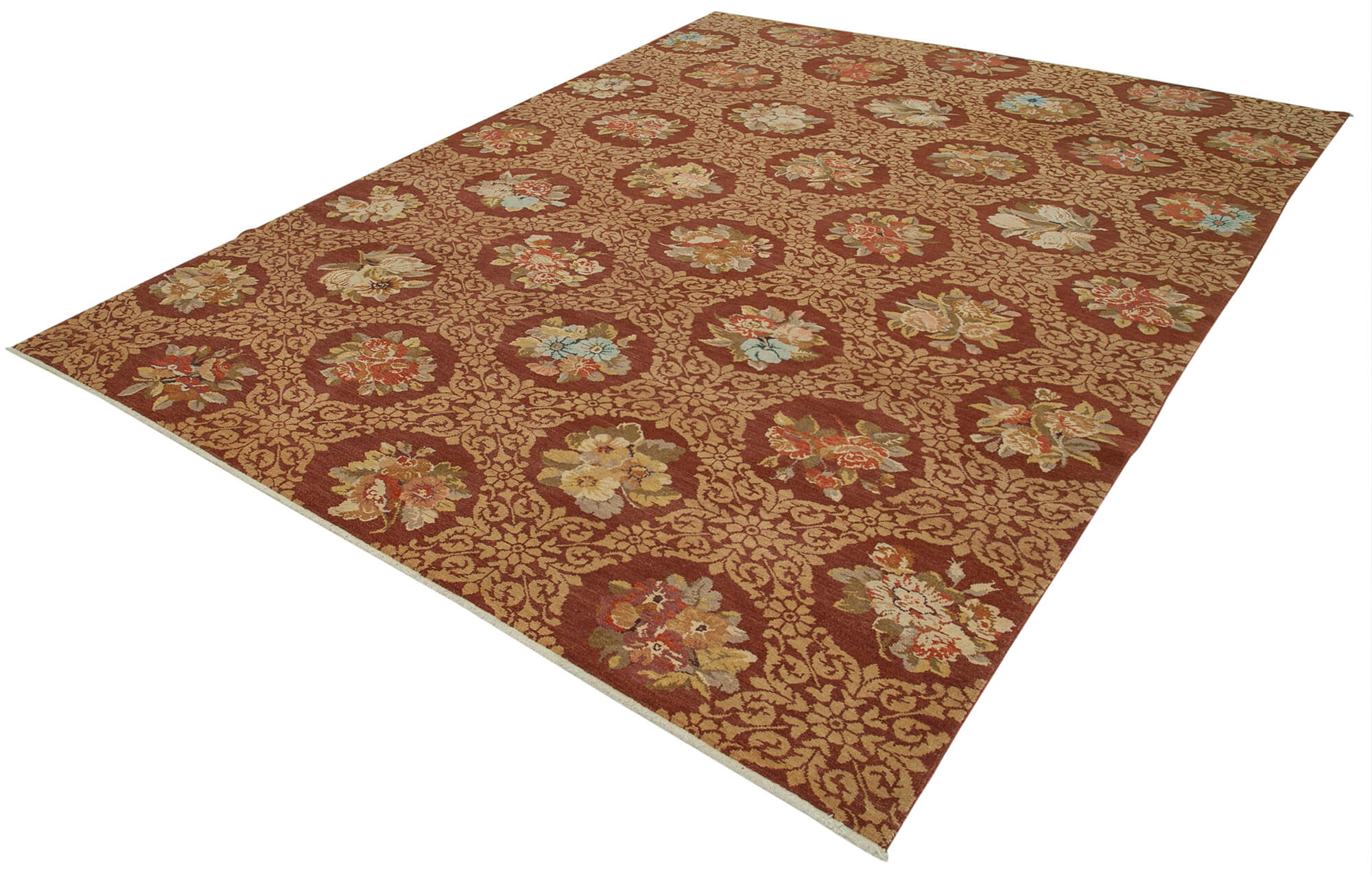Burgundy Oushak — 2.36 x 3.20