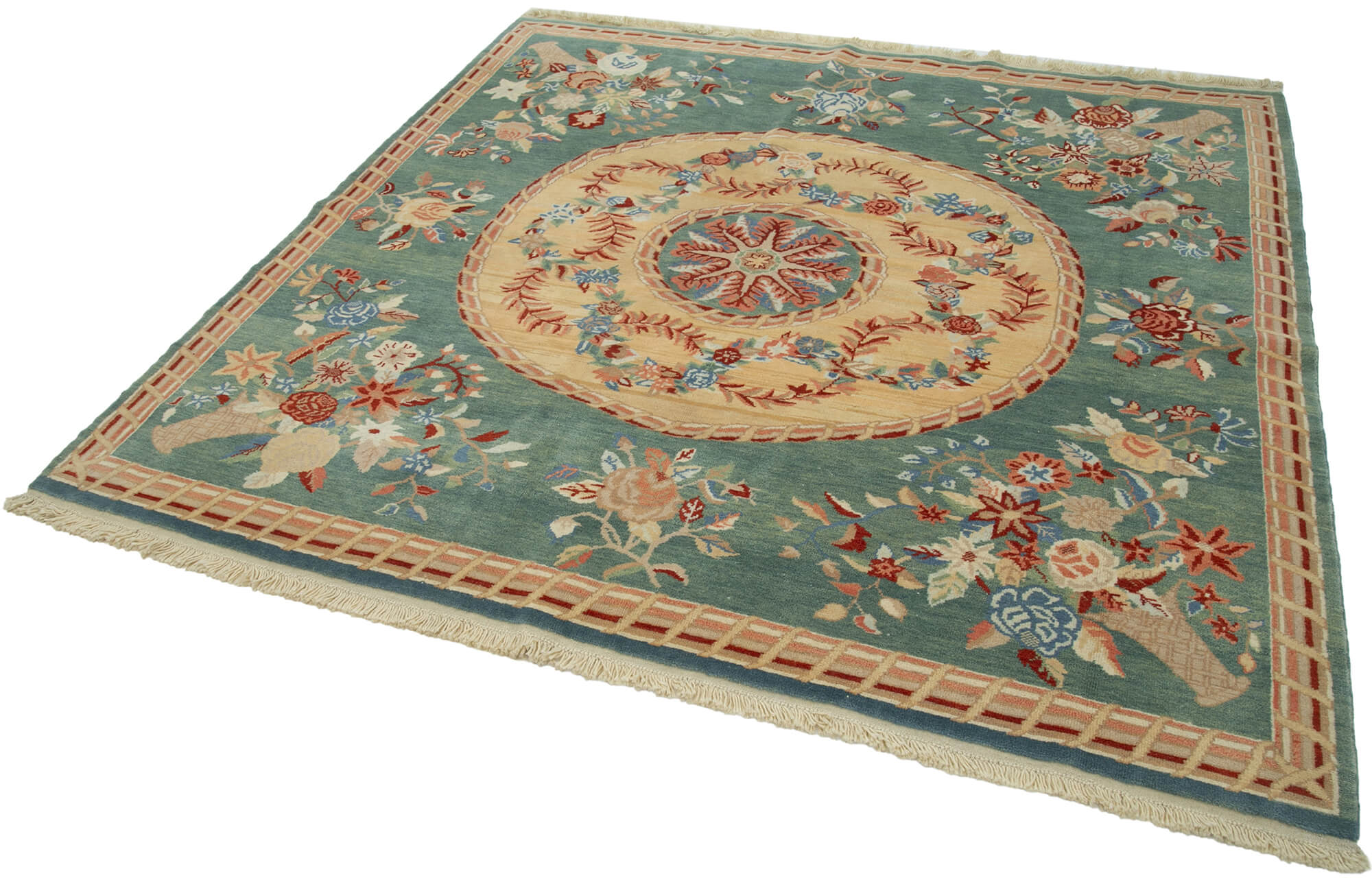 Turquoise Oushak — 2.10 x 2.00