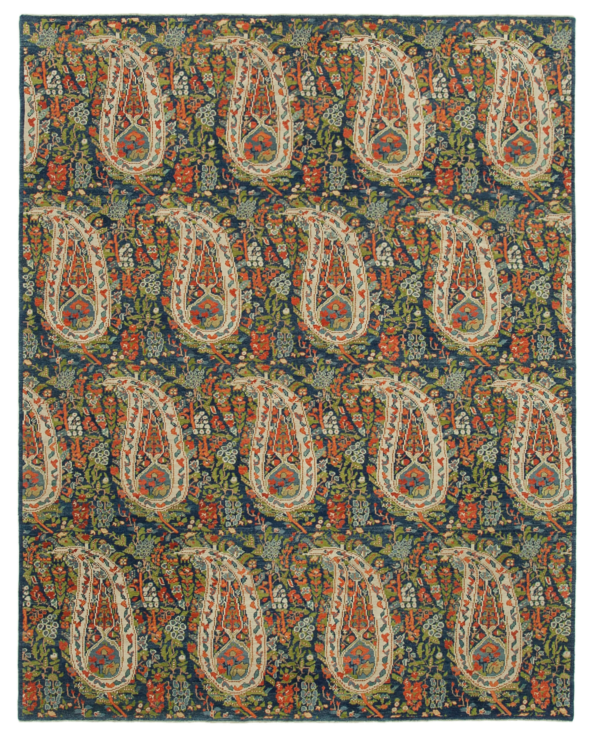 Cobalt Oushak — 2.41 x 3.05