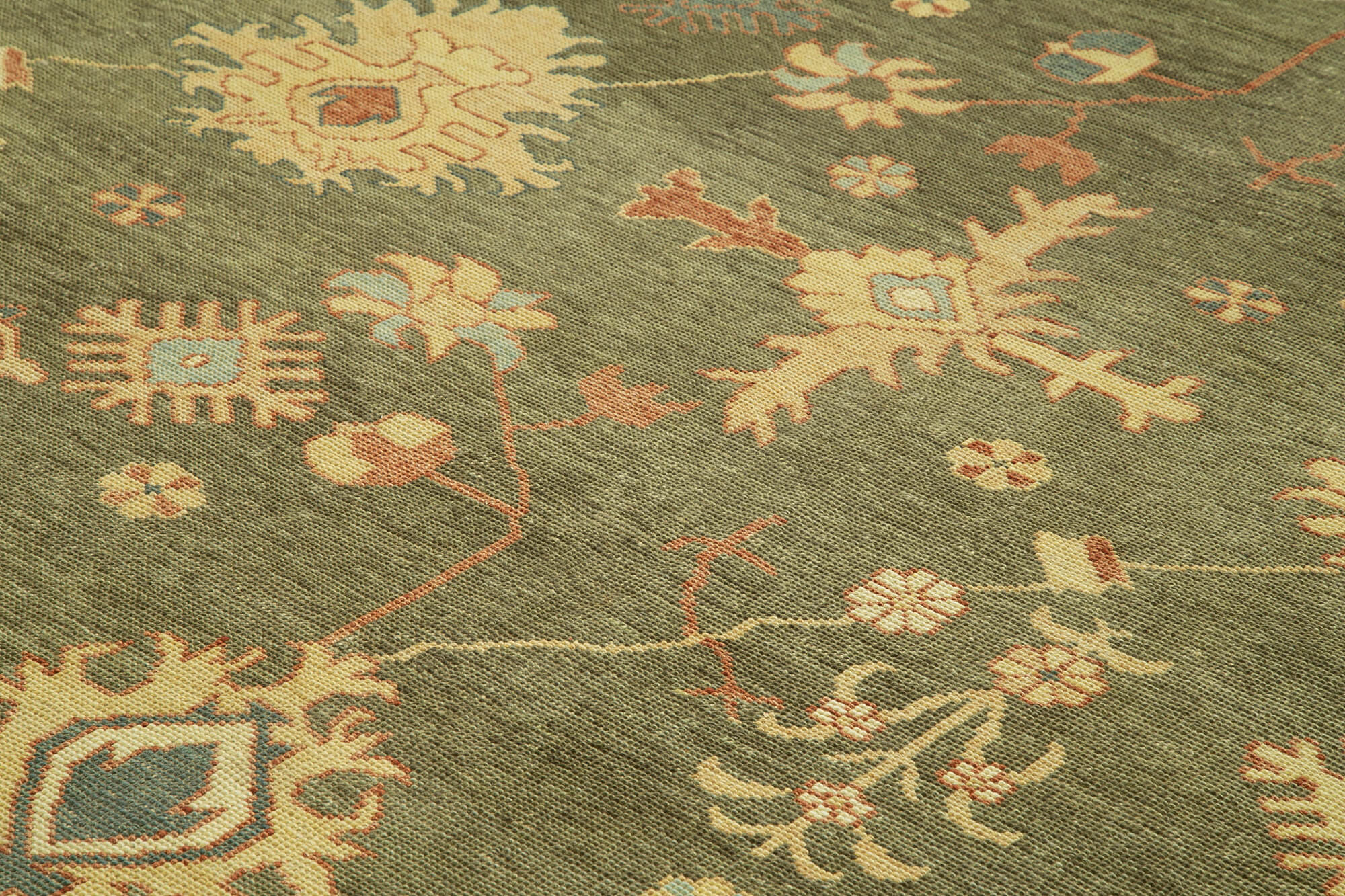 Celadon Oushak — 3.33 x 3.96