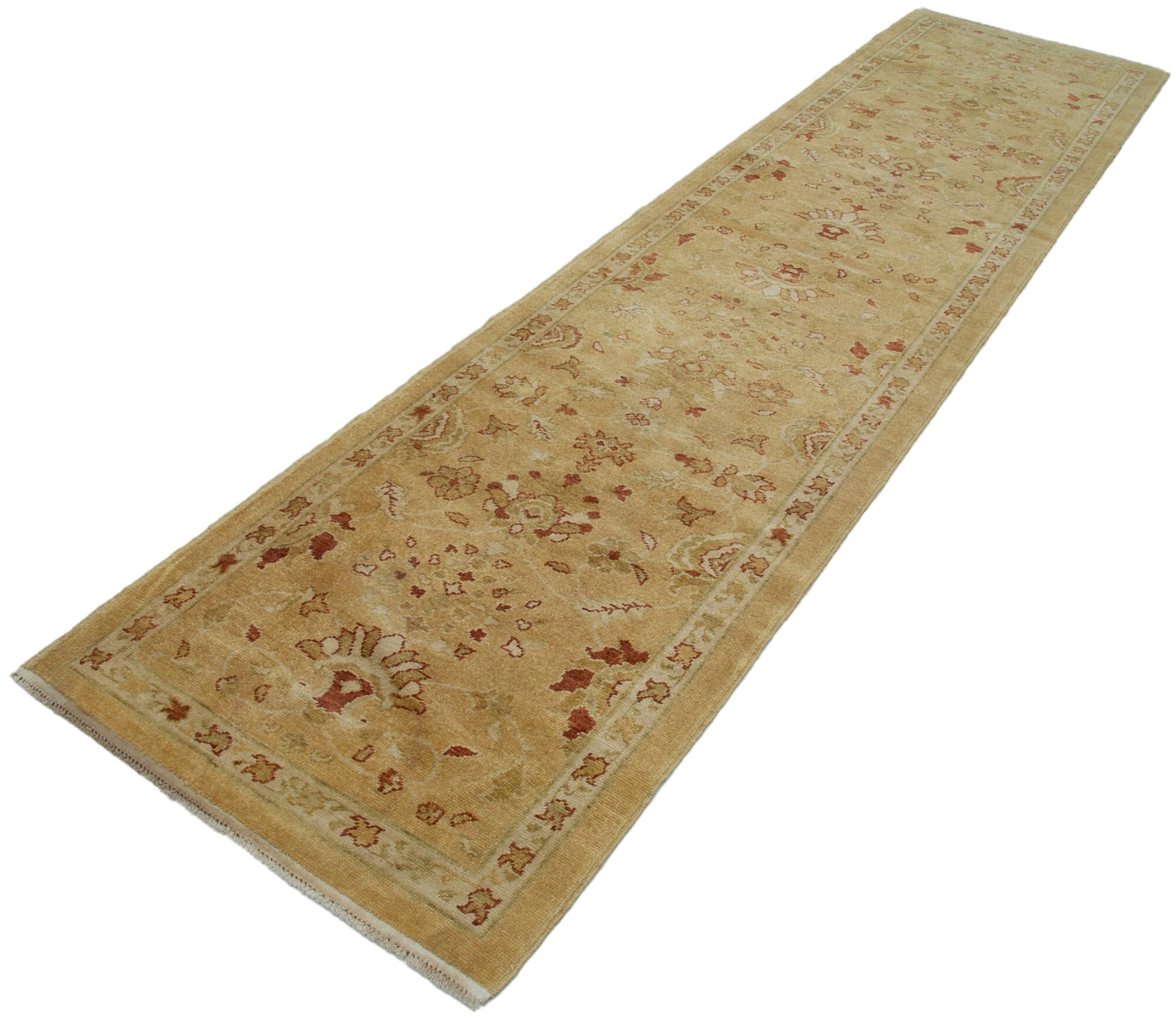 Saffron Oushak Runner — 0.85 x 3.60