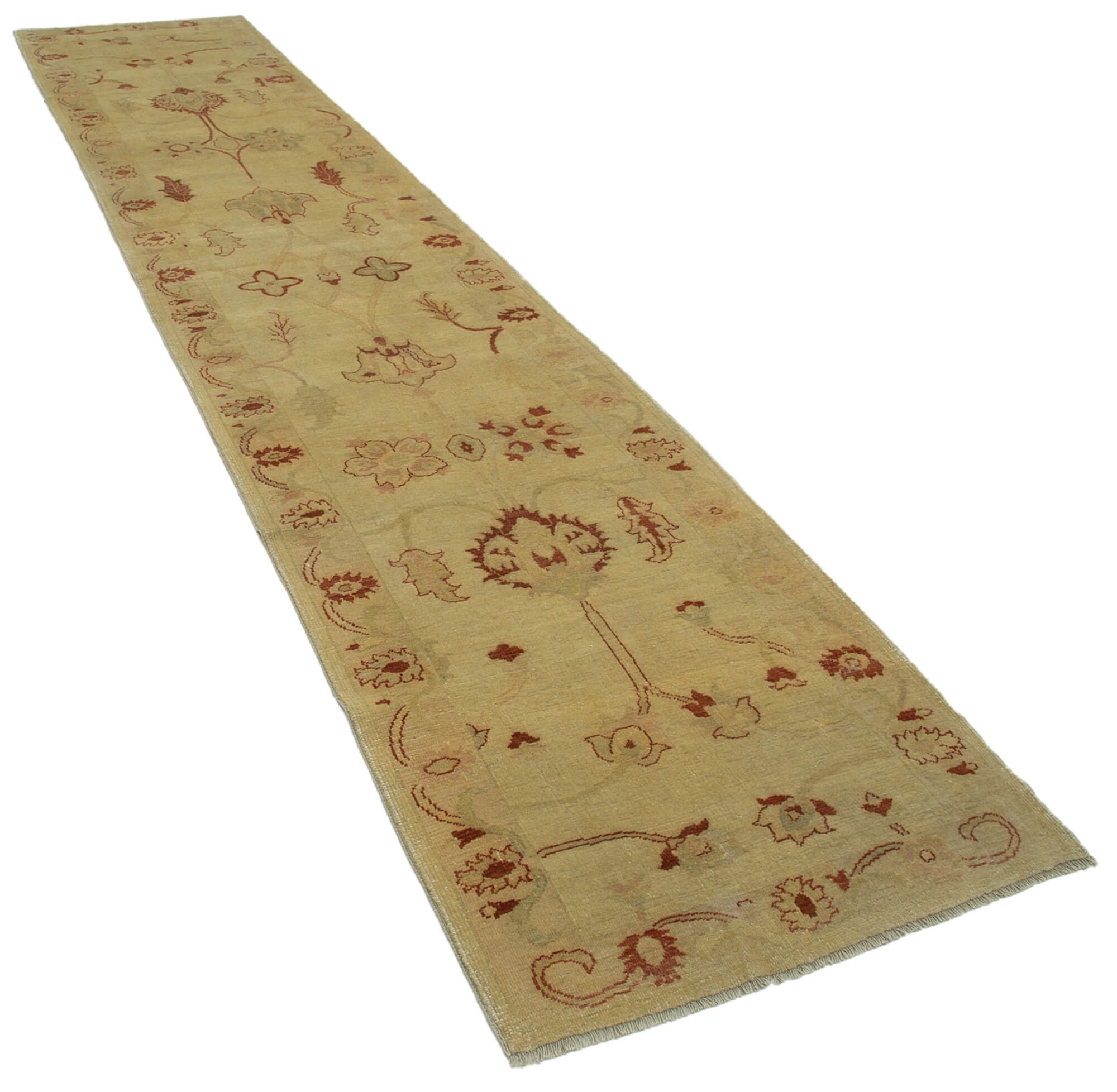Amber Oushak Runner — 0.93 x 4.43