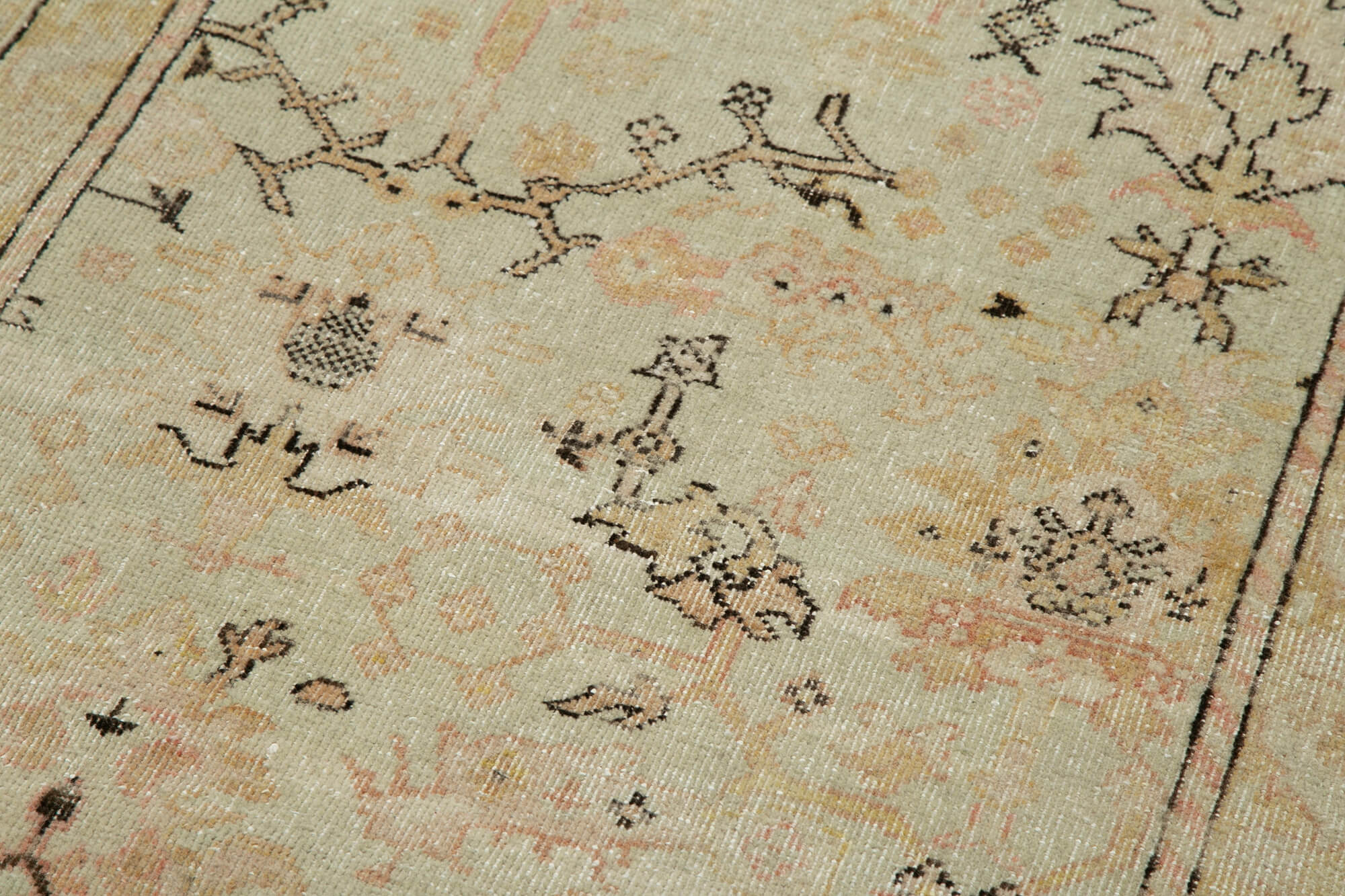 Alabaster Oushak Runner — 0.78 x 3.62