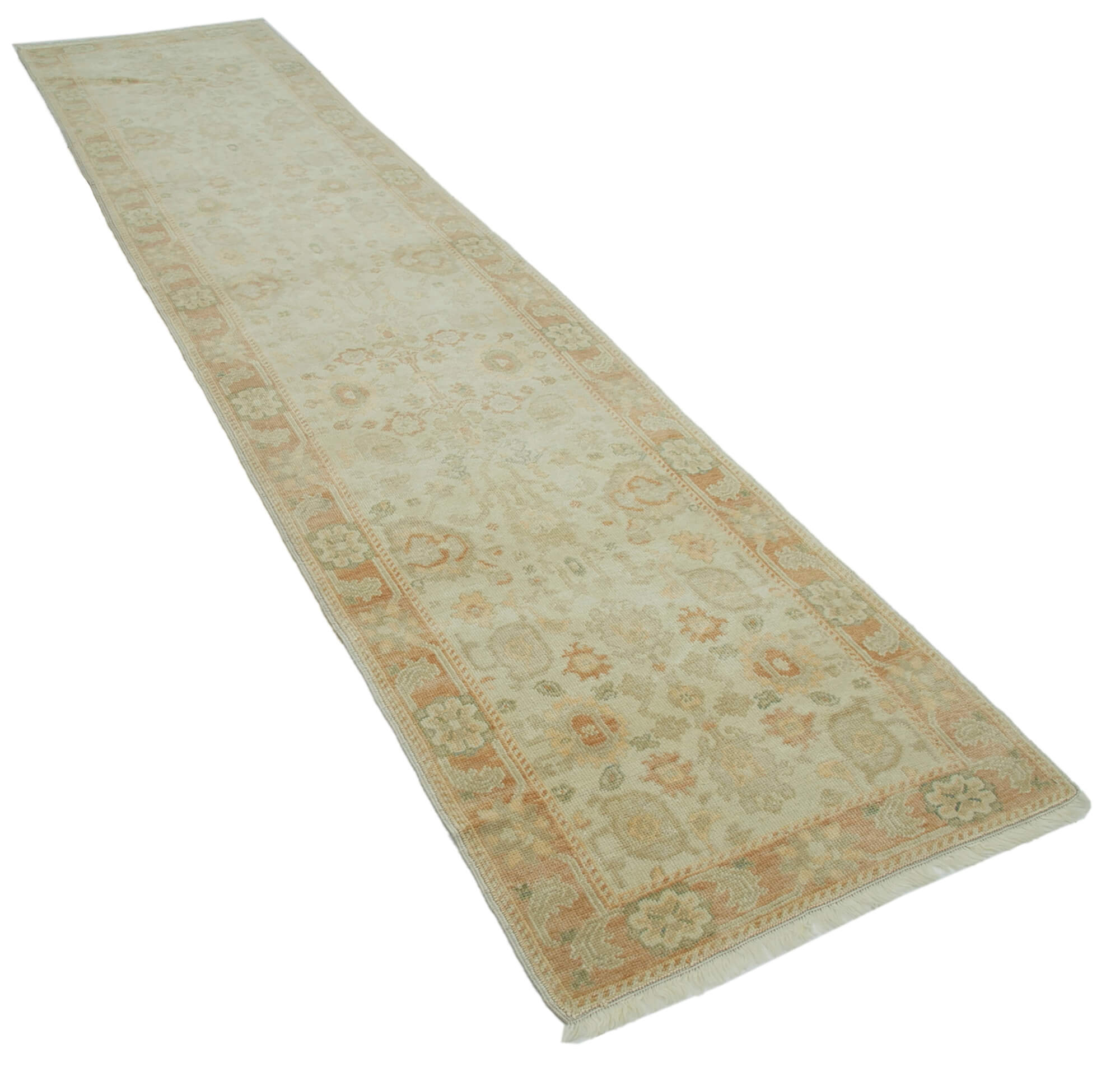 Bisque Oushak Runner — 0.82 x 3.61