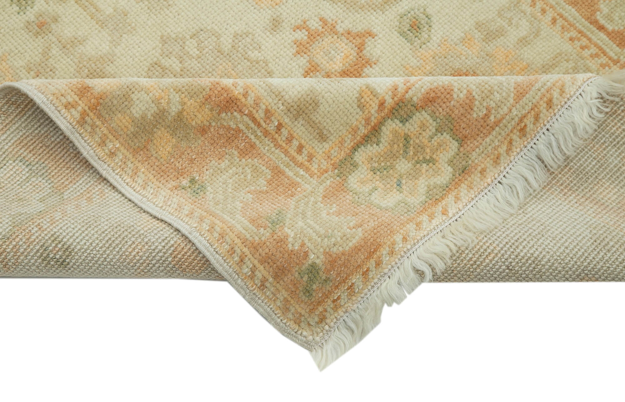 Bisque Oushak Runner — 0.82 x 3.61