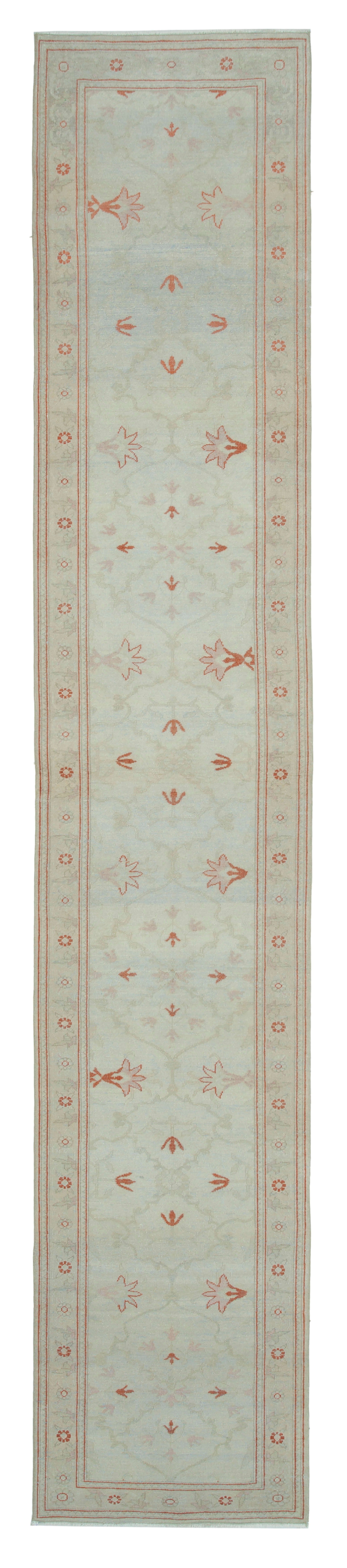 Parchment Oushak Runner — 0.77 x 4.17