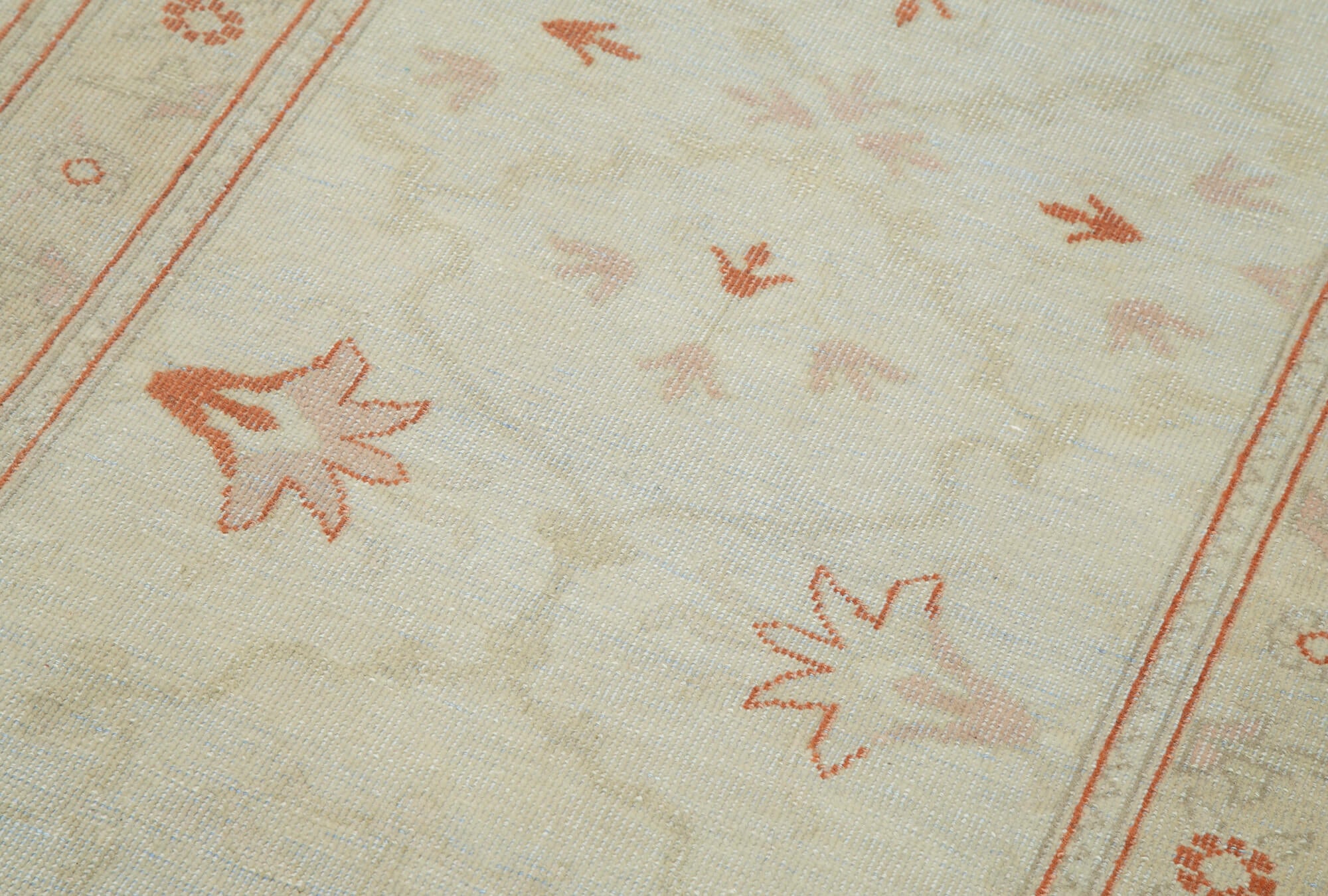 Parchment Oushak Runner — 0.77 x 4.17