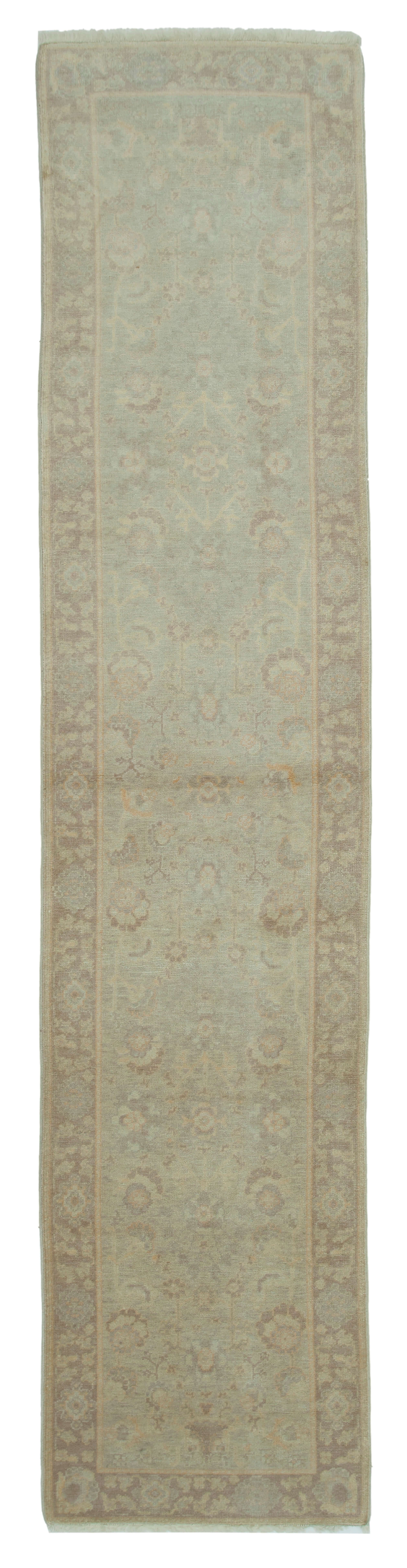 Ivory Oushak Runner — 0.80 x 3.59