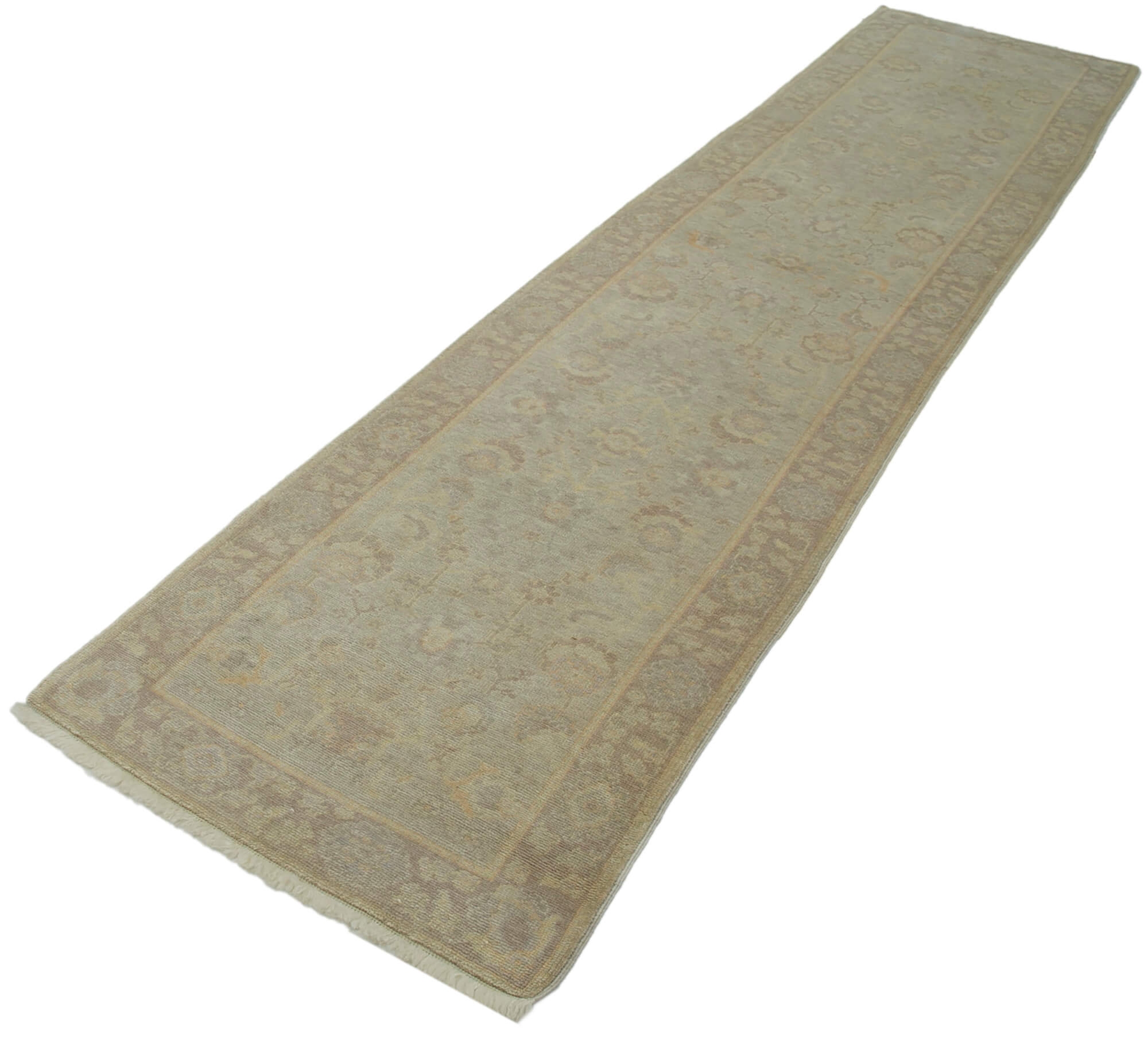 Ivory Oushak Runner — 0.80 x 3.59