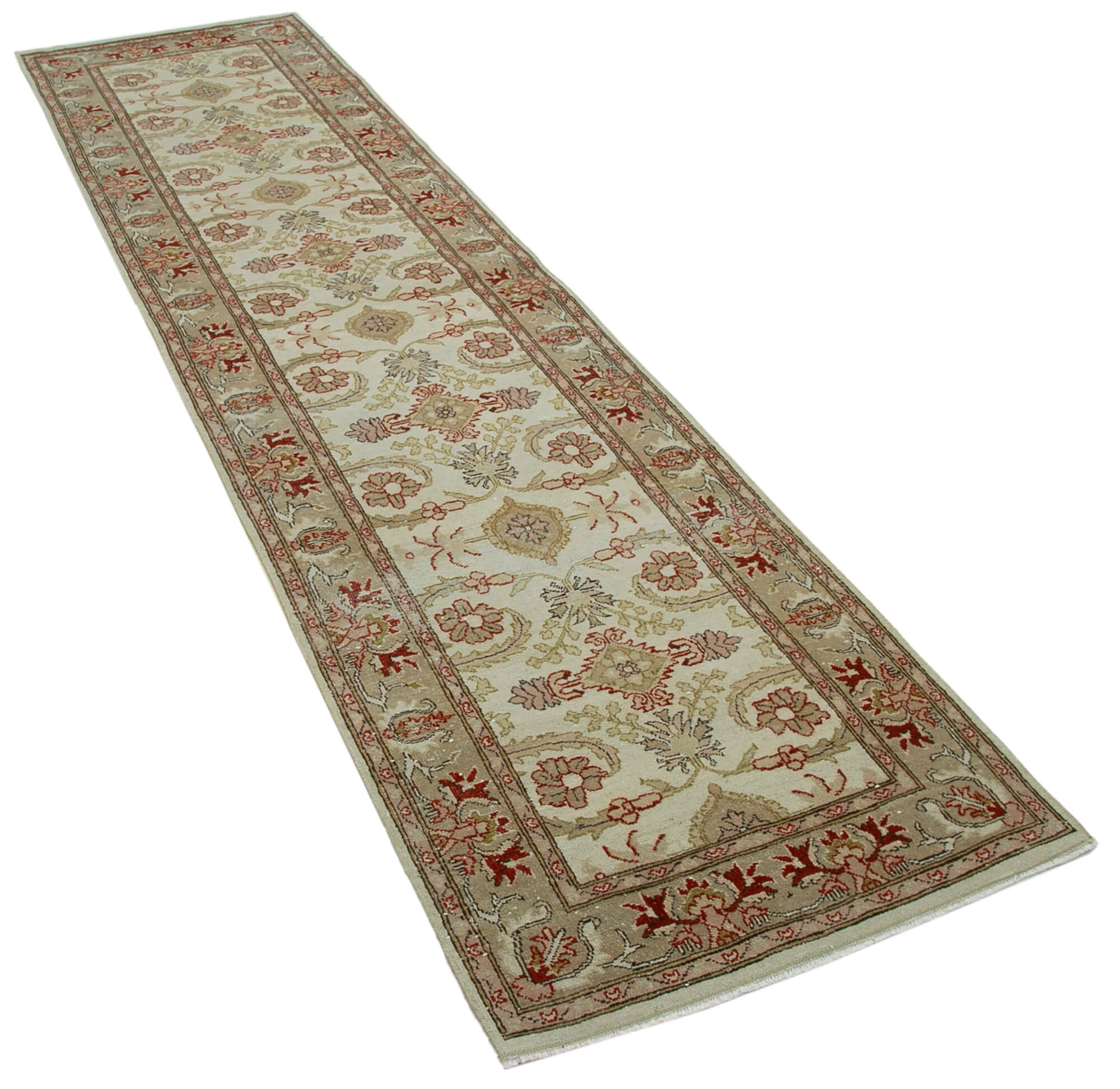 Champagne Oushak Runner — 0.77 x 2.97