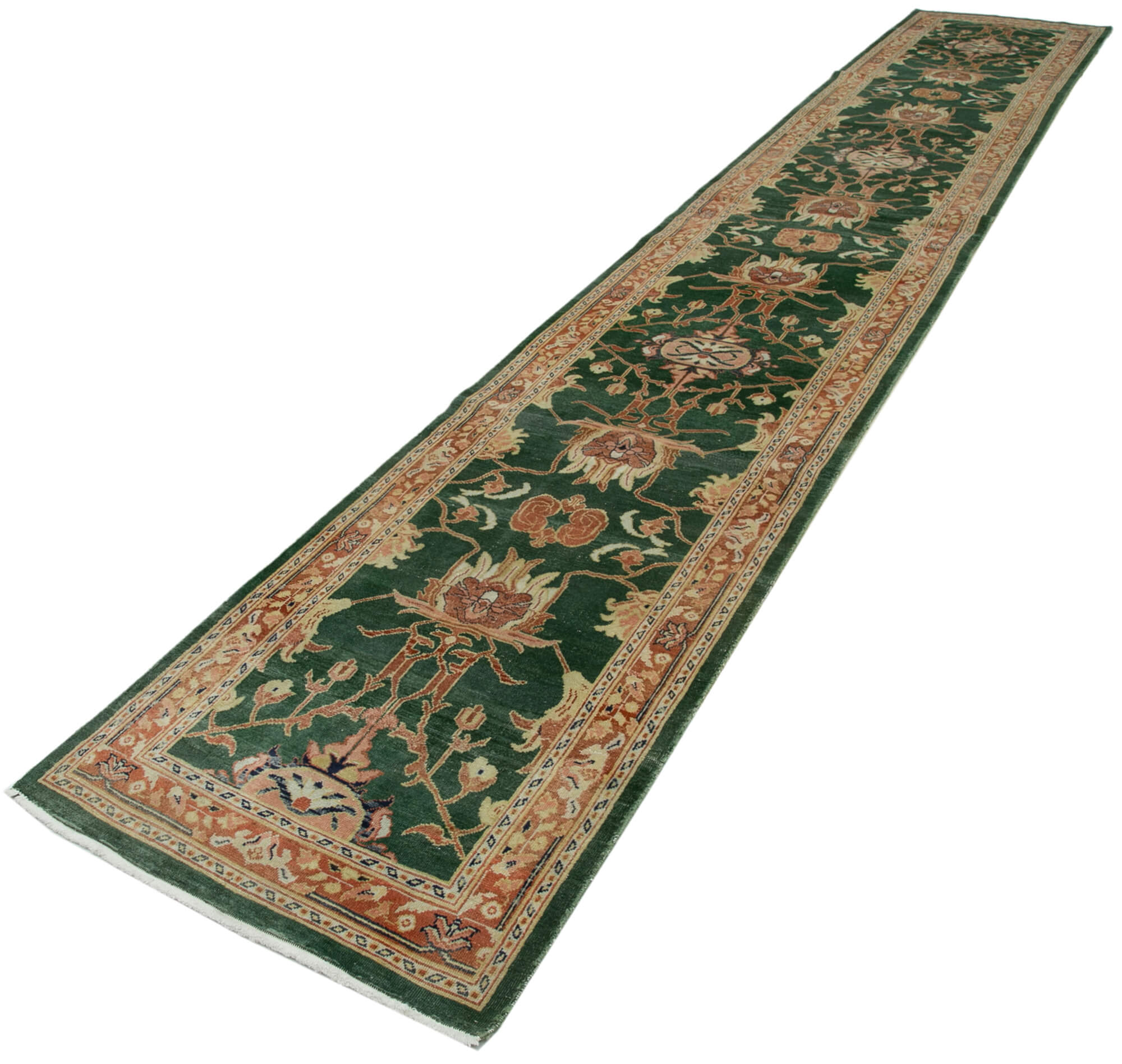 Jade Oushak Runner — 0.90 x 5.56