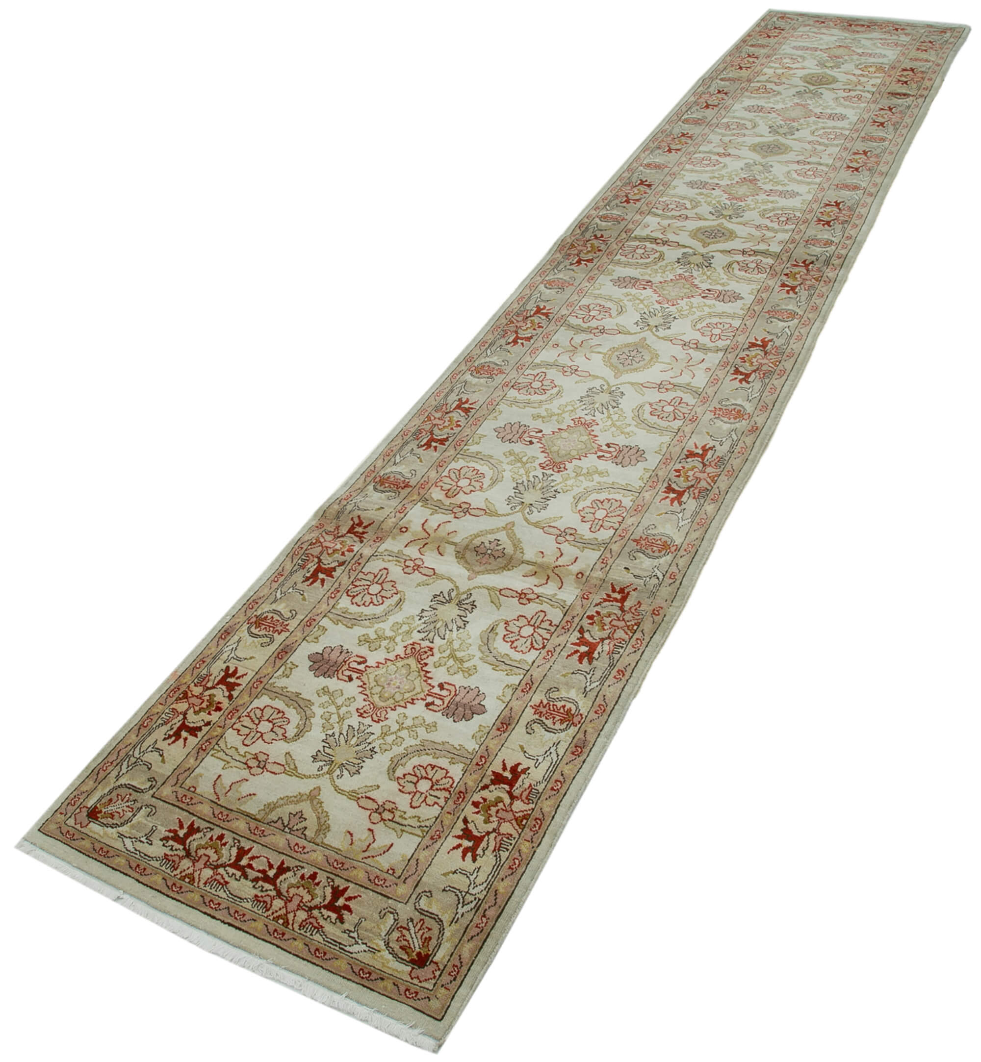 Bisque Oushak Runner — 0.75 x 4.22