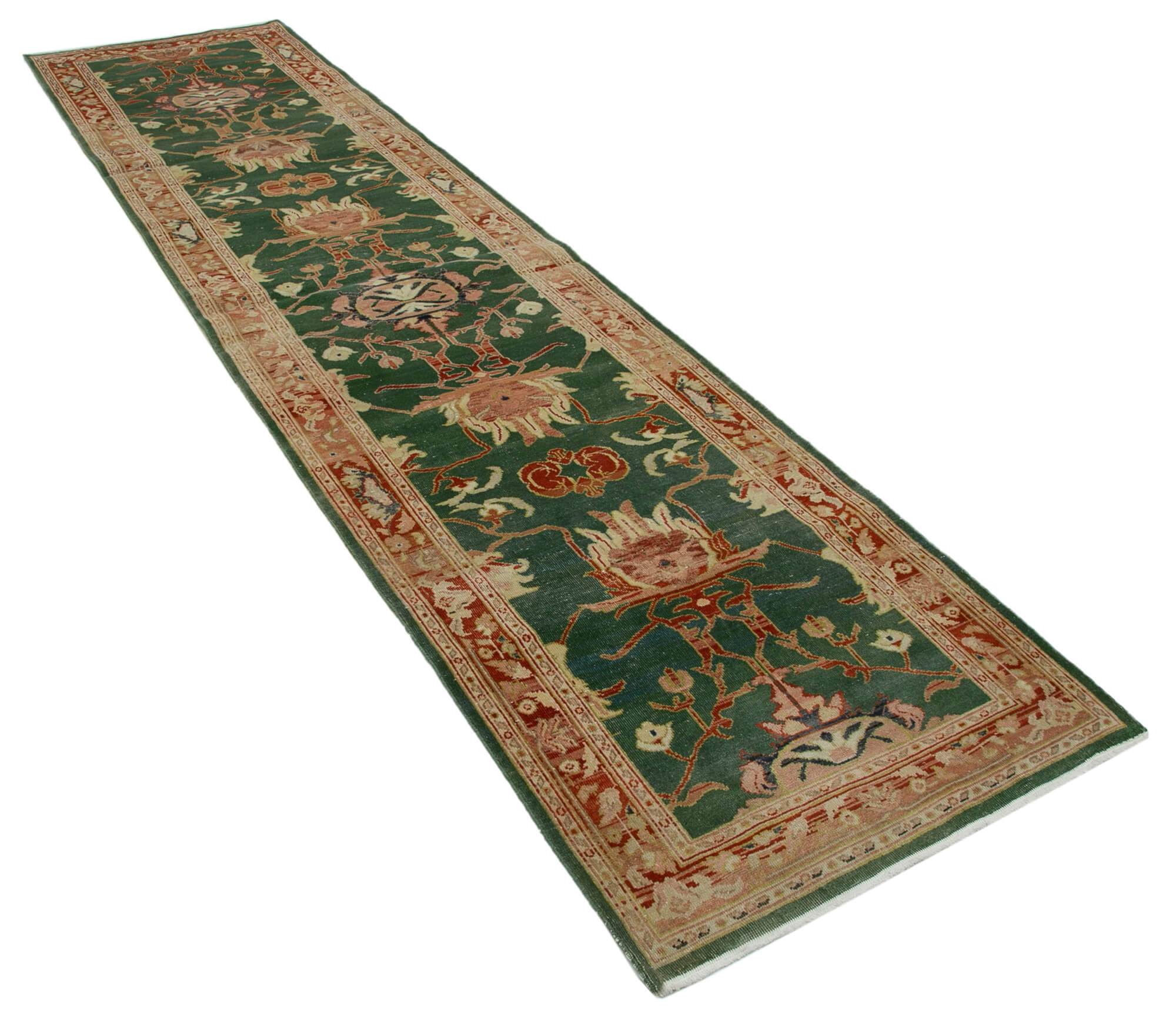 Olive Oushak Runner — 0.90 x 3.58